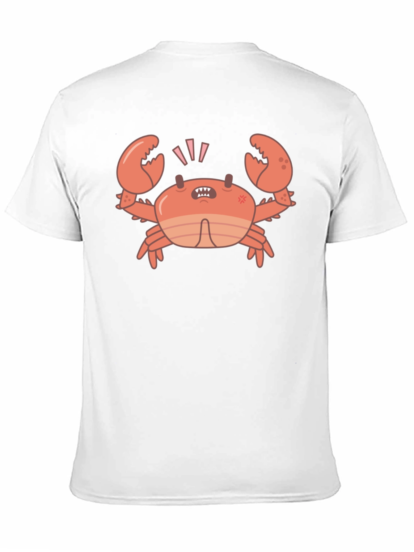 Angry Crab Graphic Tee - Black Cotton T-Shirt