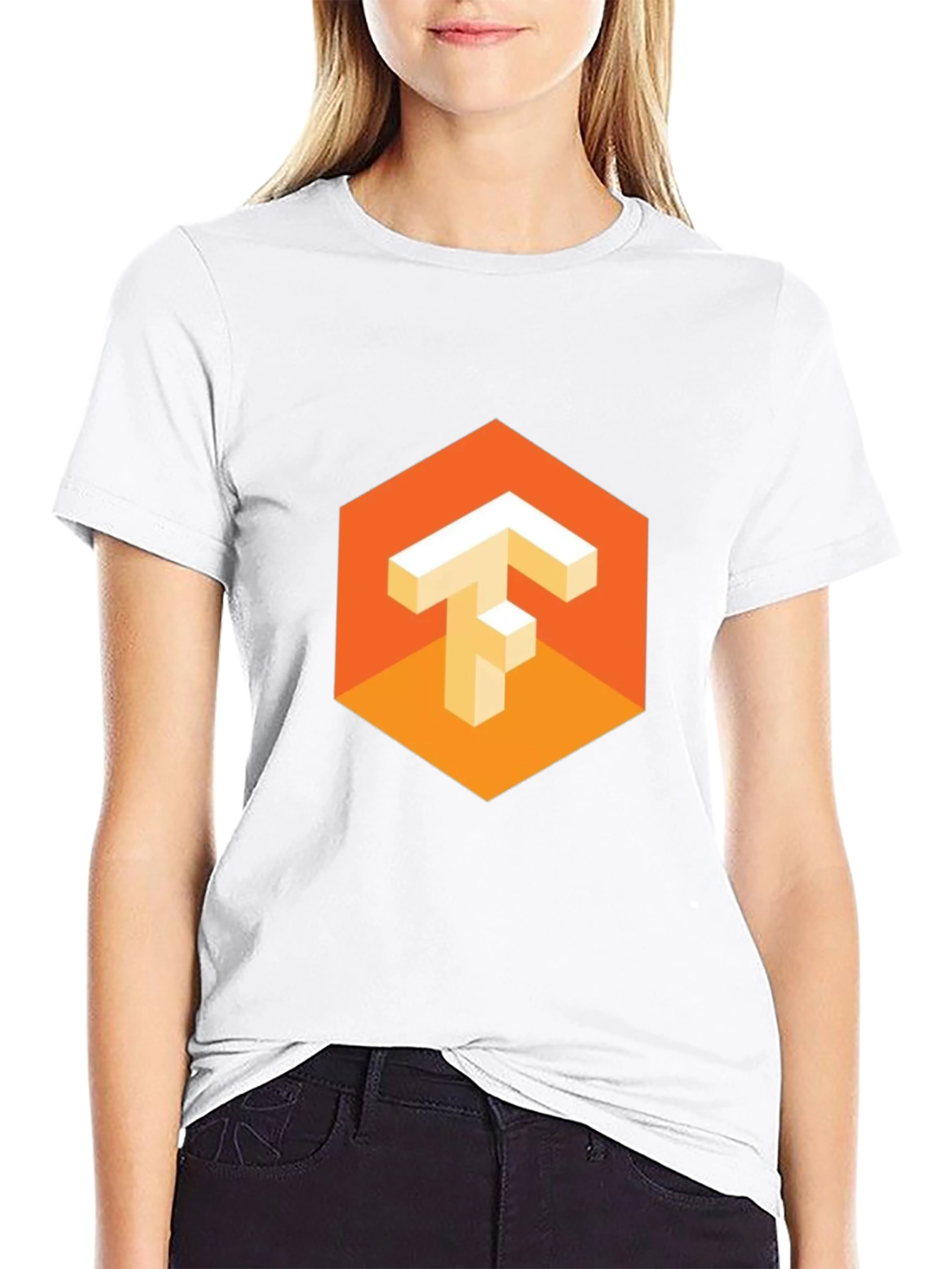 TensorFlow Logo Black T-Shirt