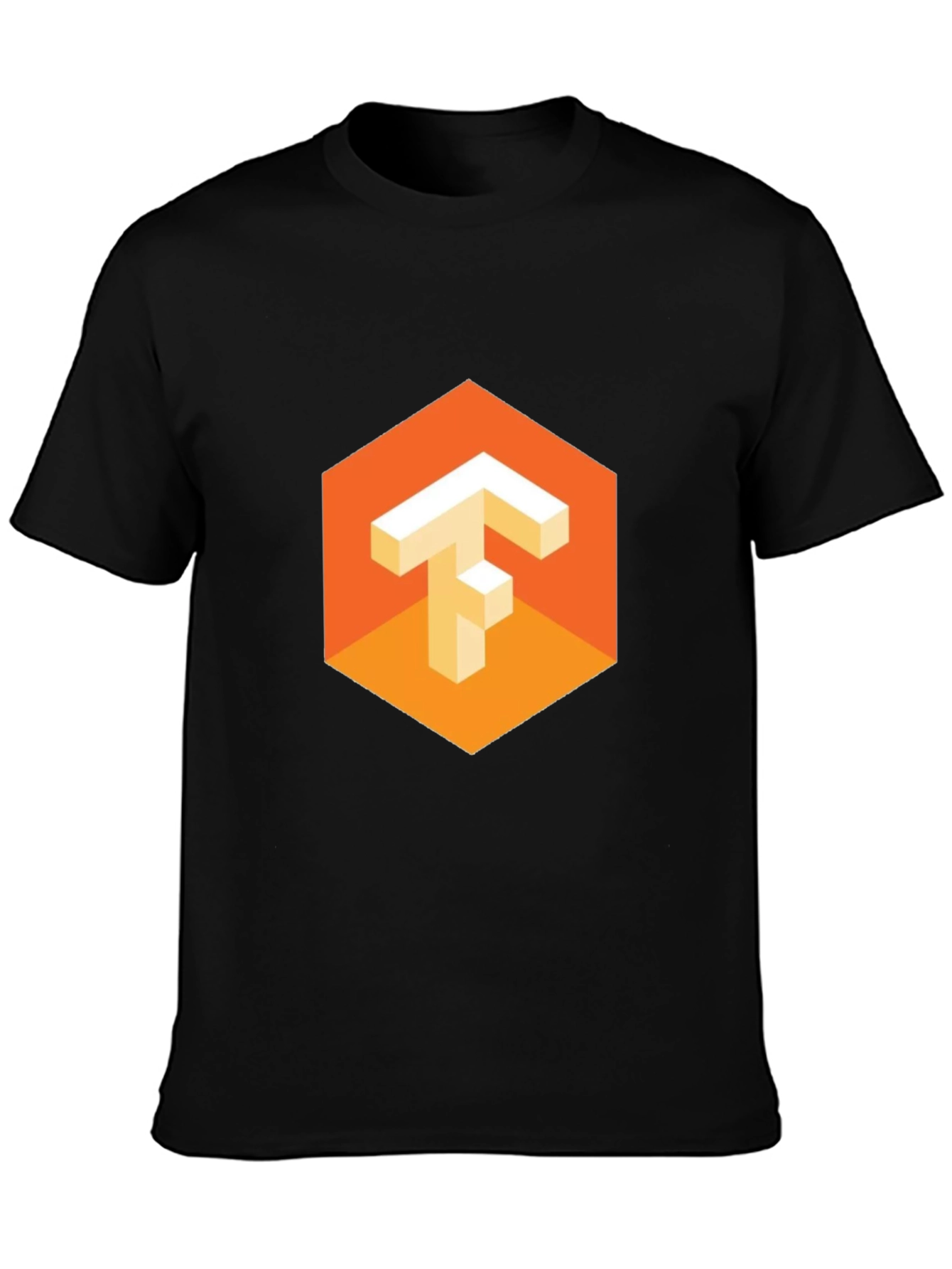 TensorFlow Logo Black T-Shirt