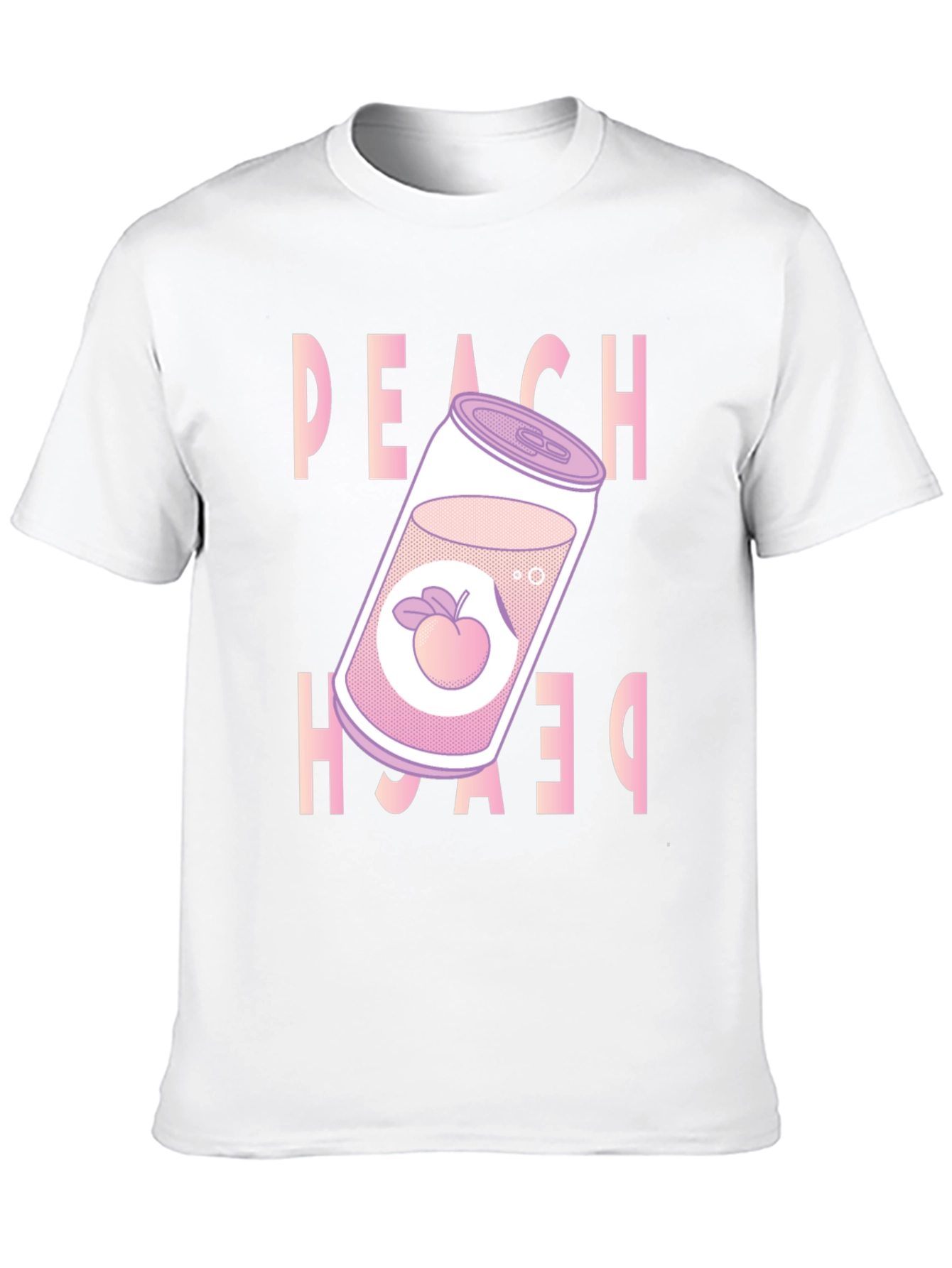 Peach Soda Graphic Tee - Trendy Unisex T-Shirt