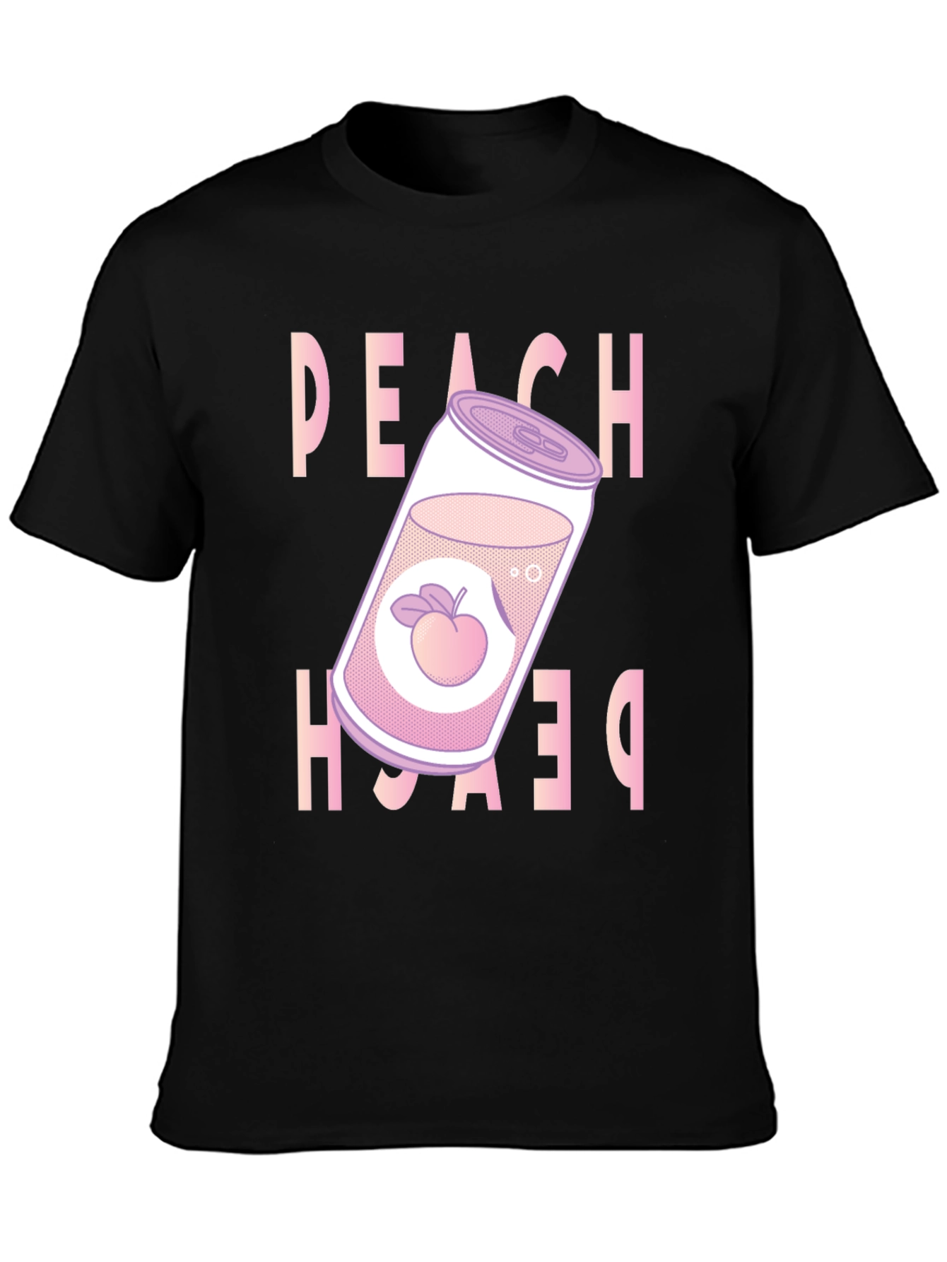 Peach Soda Graphic Tee - Trendy Unisex T-Shirt