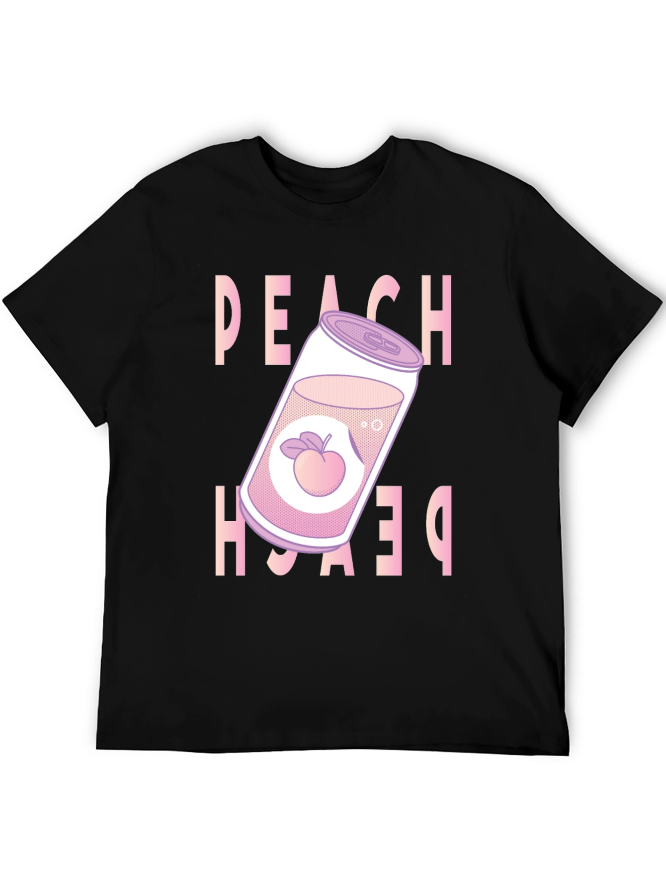 Peach Soda Graphic Tee - Trendy Unisex T-Shirt