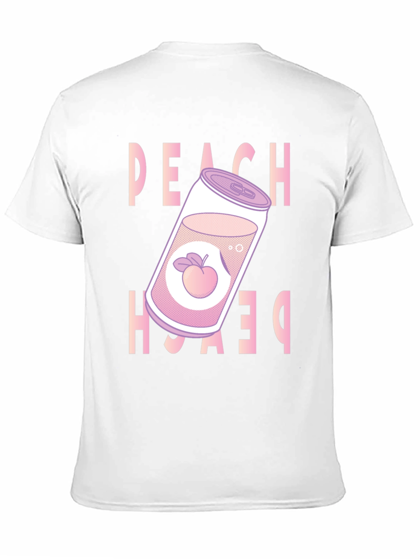 Peach Soda Graphic Tee - Trendy Unisex T-Shirt