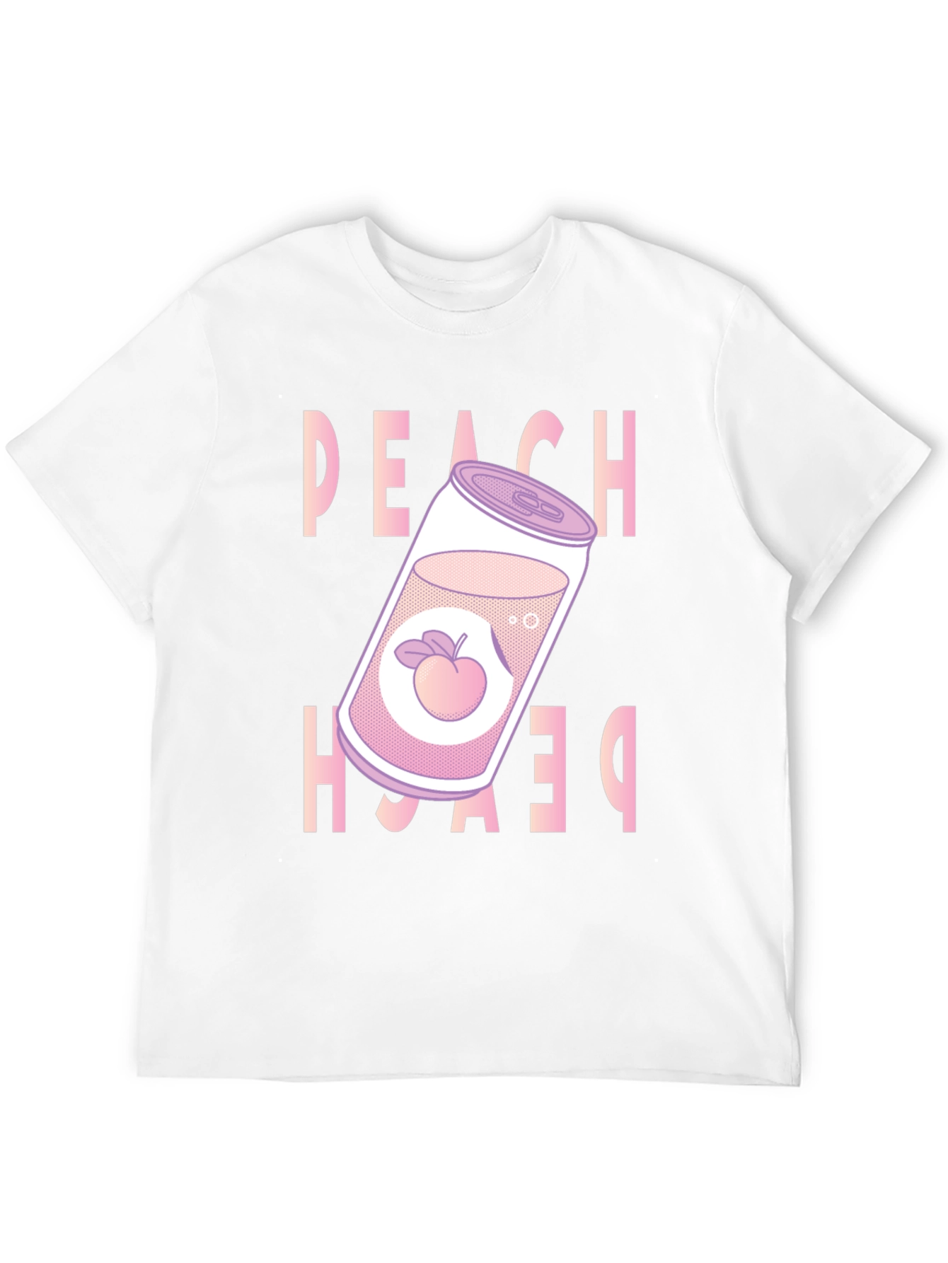 Peach Soda Graphic Tee - Trendy Unisex T-Shirt