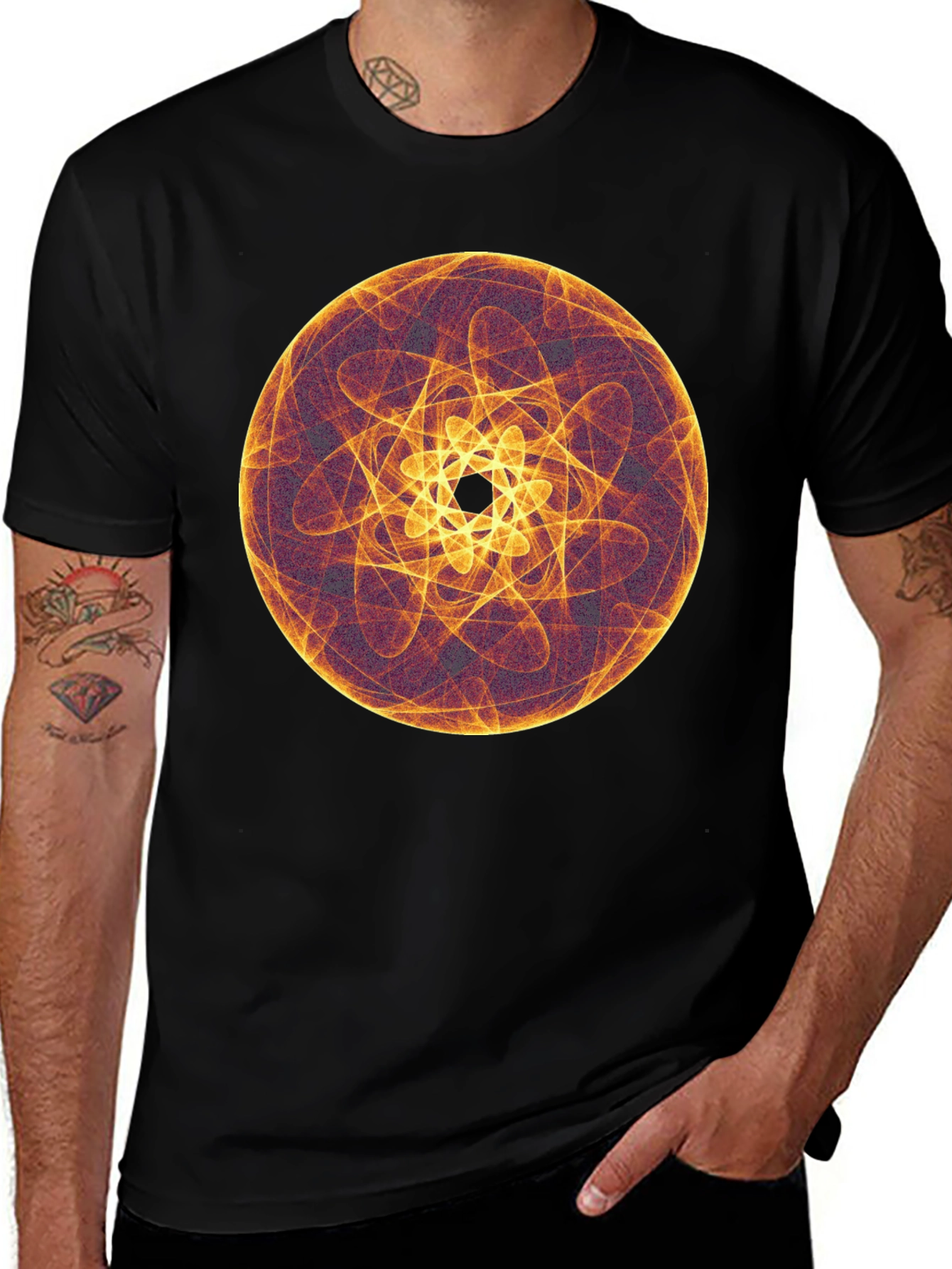 Abstract Geometric Circle Graphic Tee