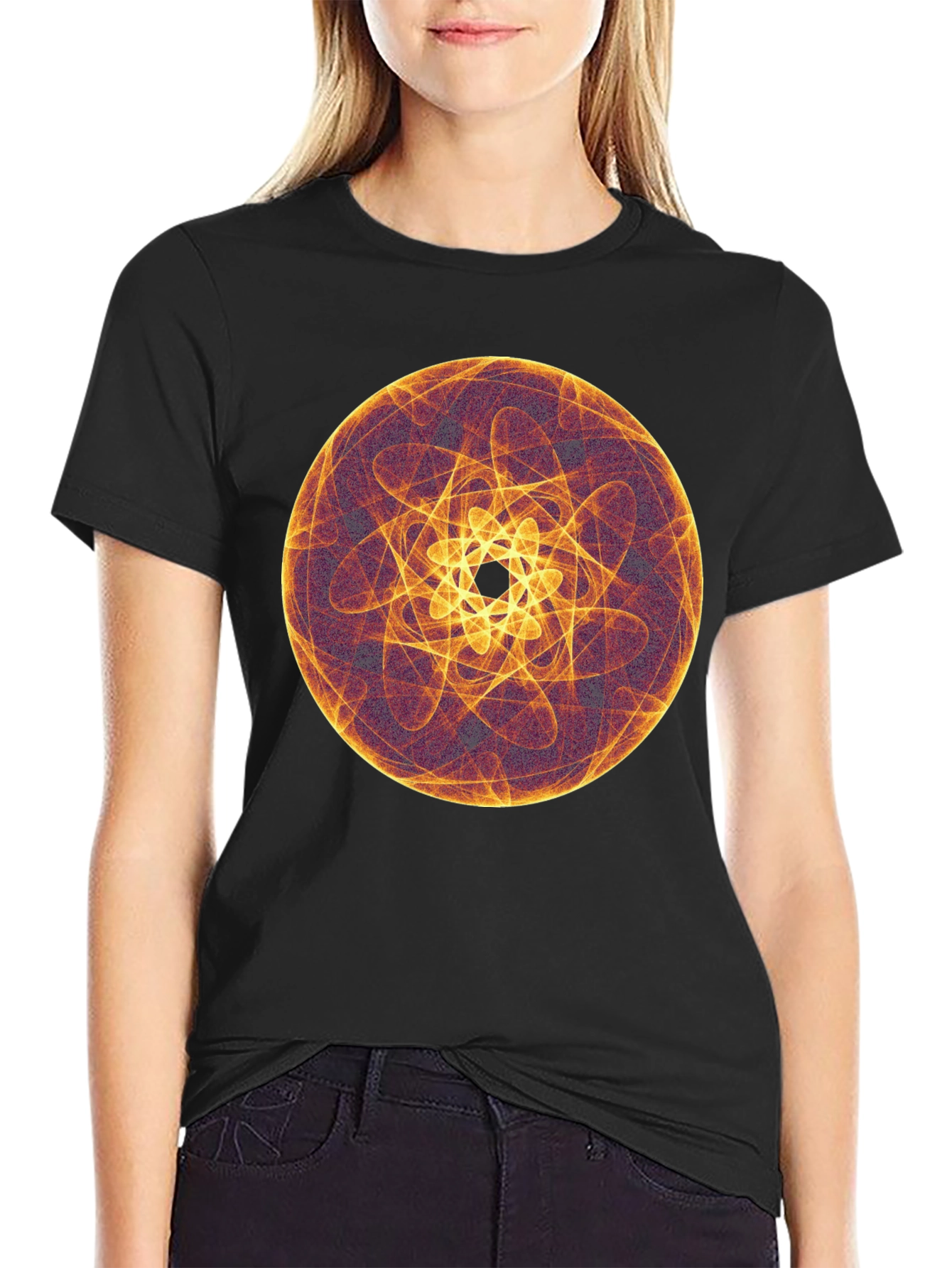 Abstract Geometric Circle Graphic Tee