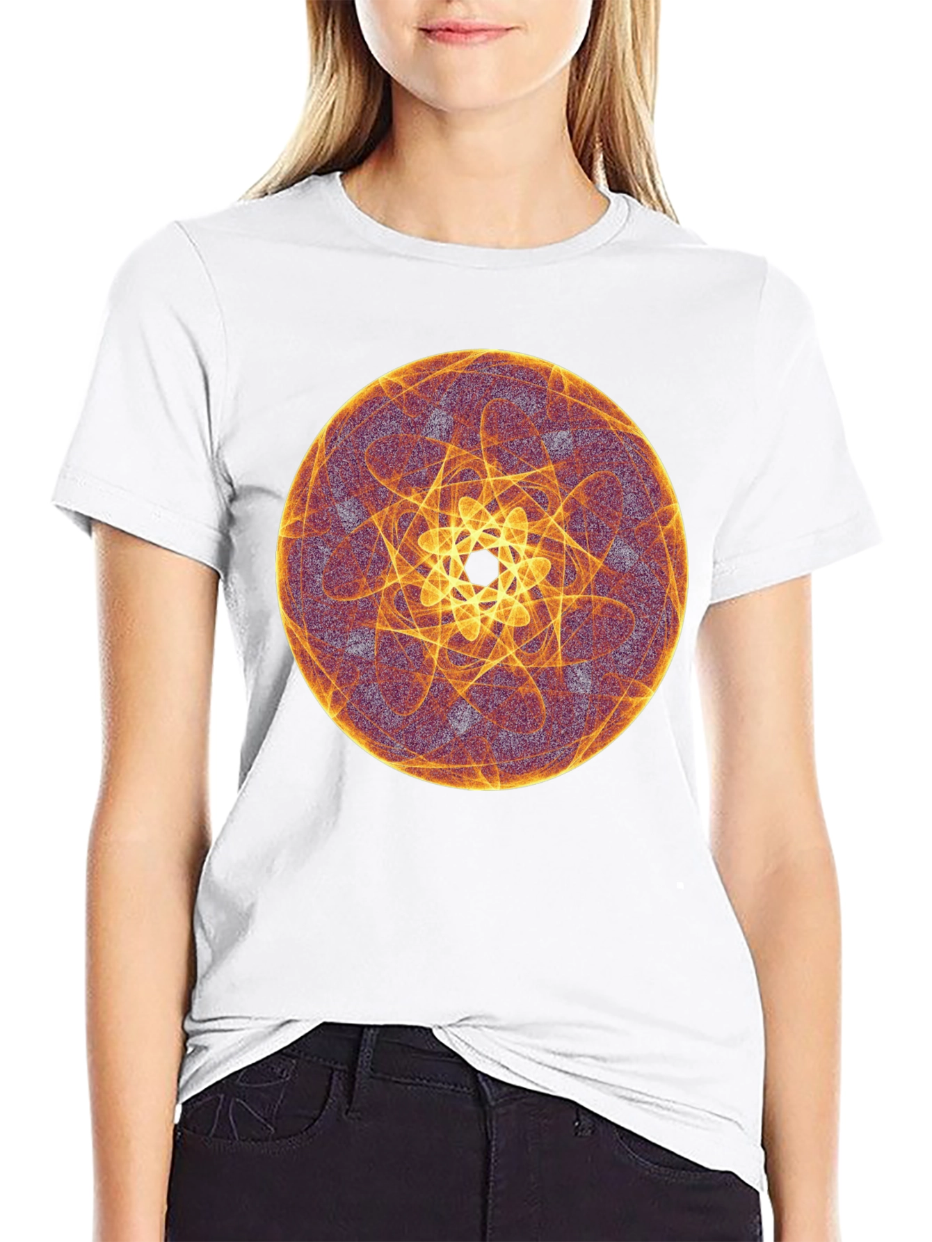 Abstract Geometric Circle Graphic Tee