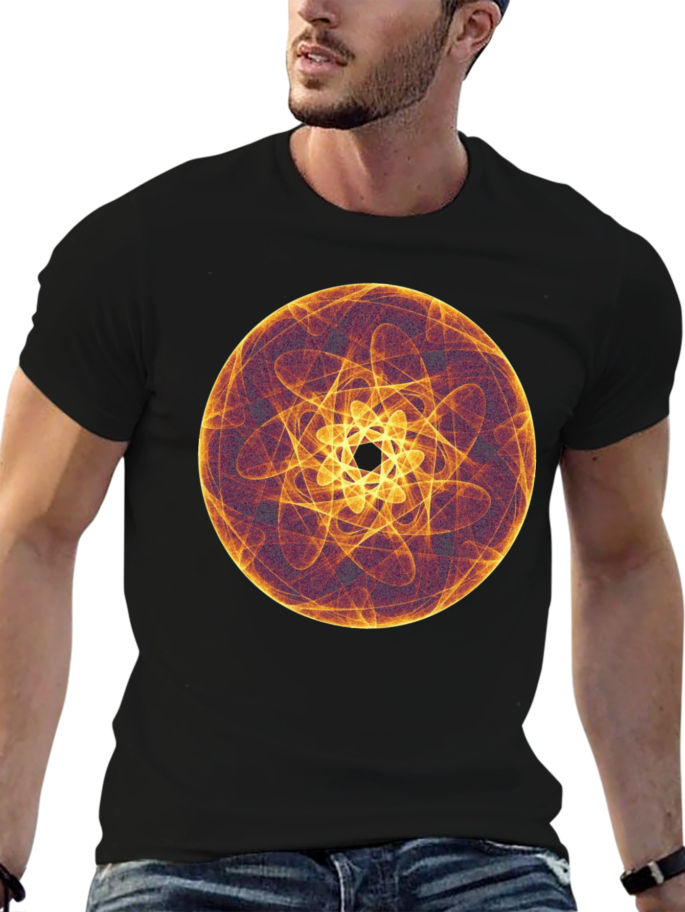Abstract Geometric Circle Graphic Tee