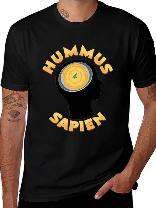 Hummus Sapien Graphic T-Shirt - Foodie Humor Tee