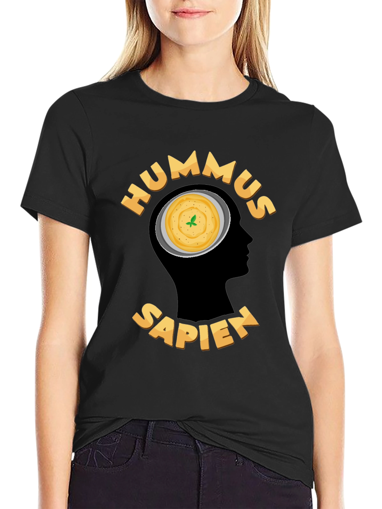 Hummus Sapien Graphic T-Shirt - Foodie Humor Tee