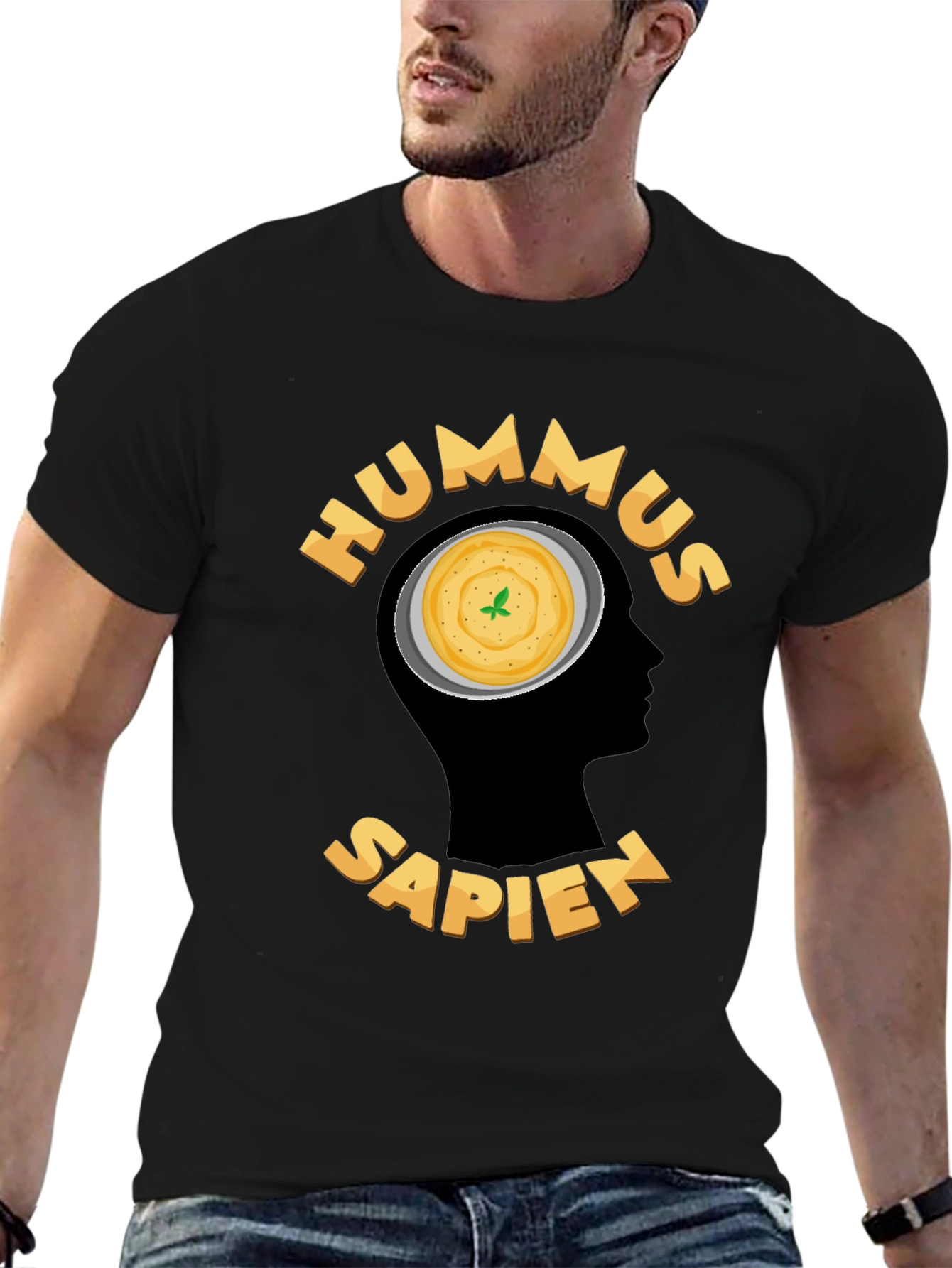 Hummus Sapien Graphic T-Shirt - Foodie Humor Tee