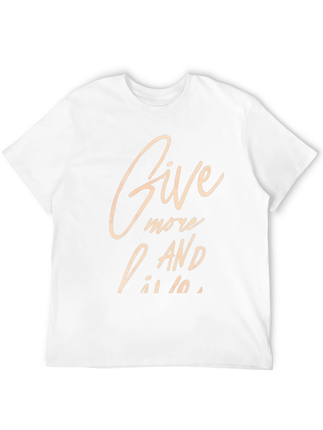 Give More and Live Black Graphic Tee