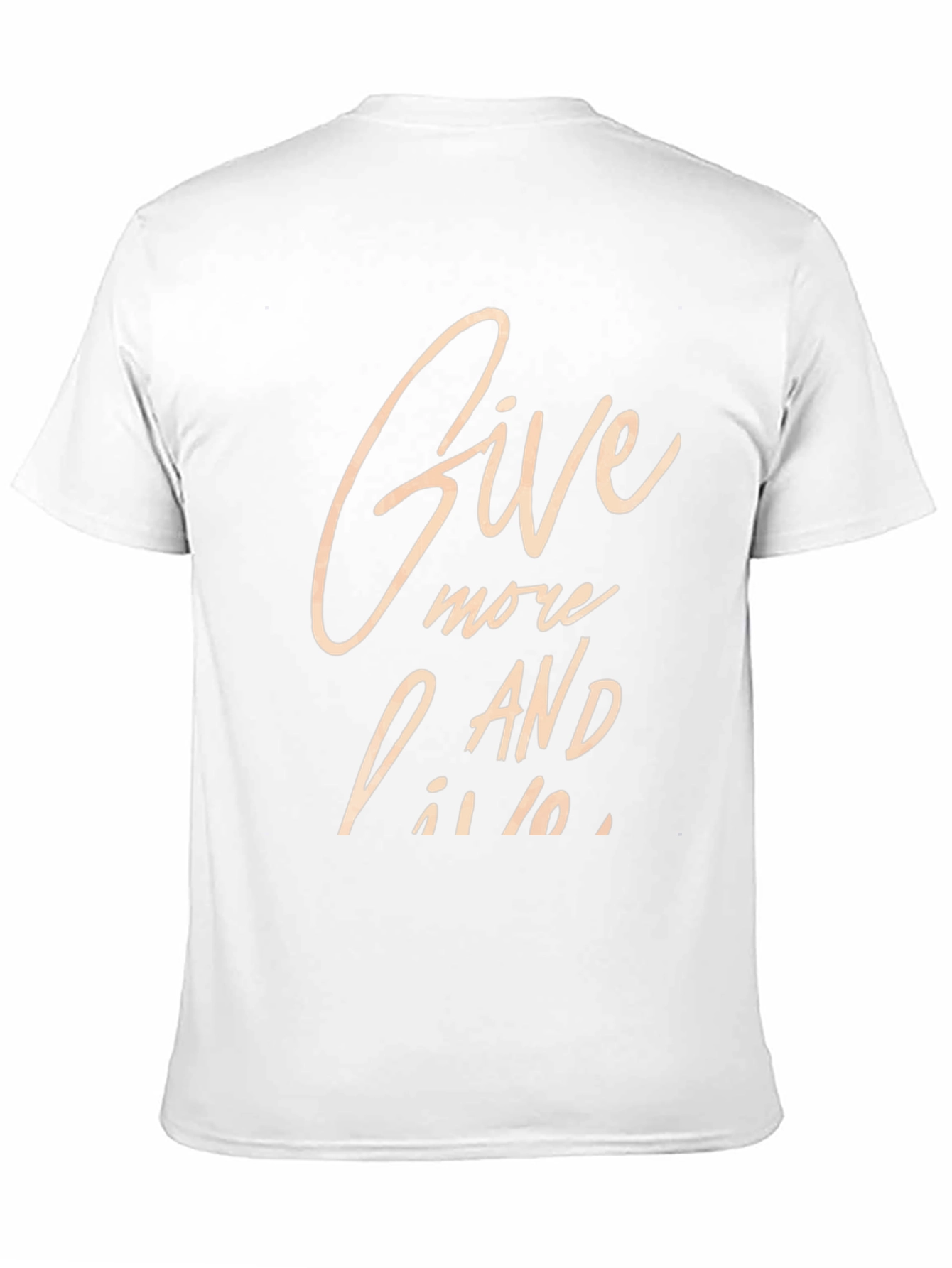 Give More and Live Black Graphic Tee