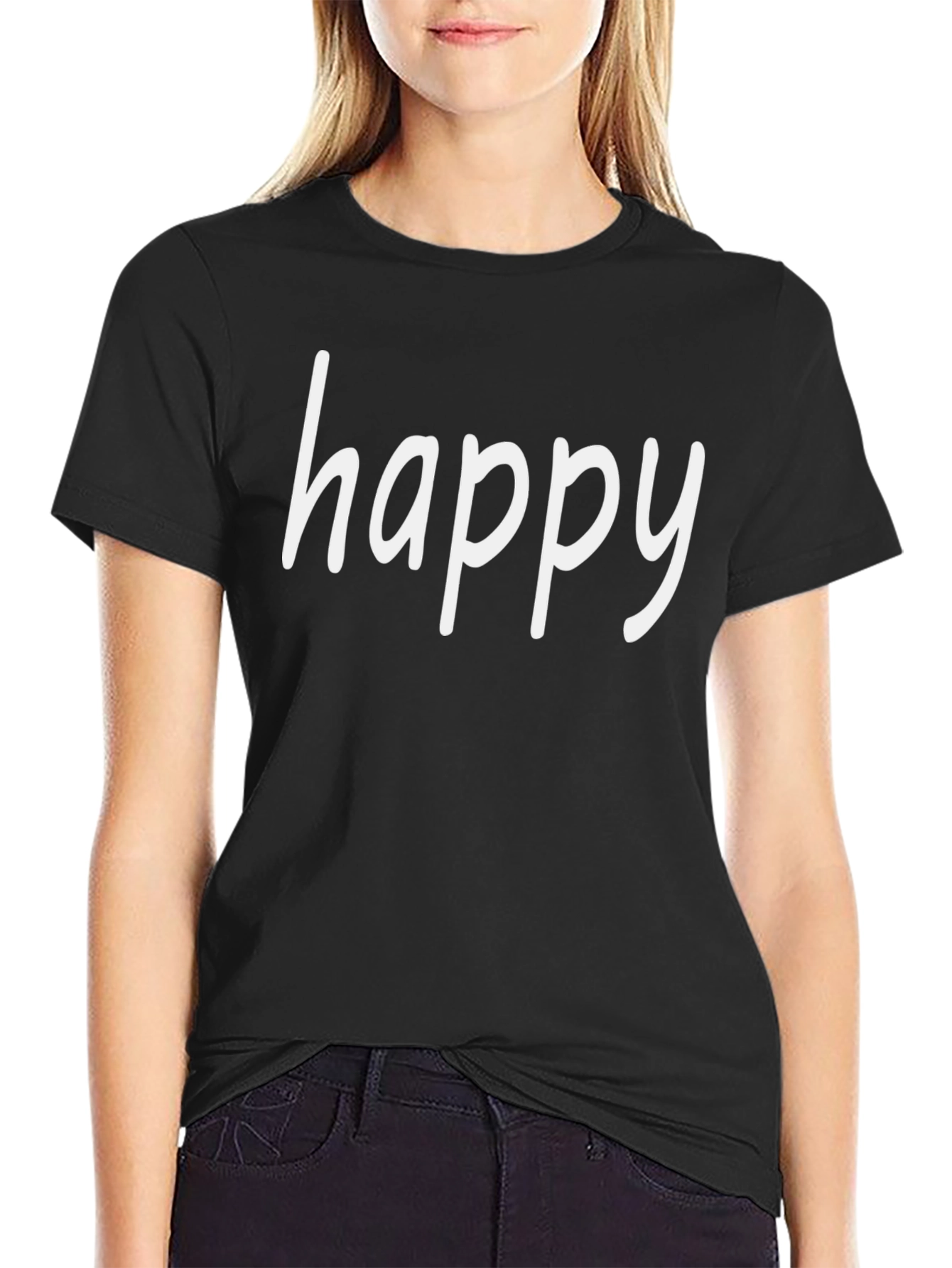 Happy Graphic Tee - Casual Comfort