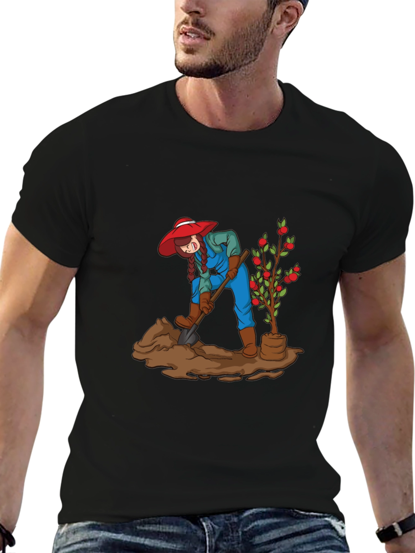 Gardener Graphic Black T-Shirt