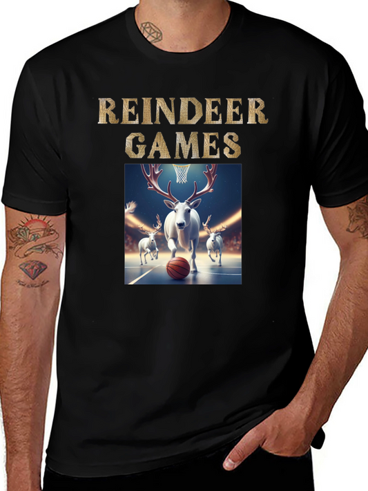 Reindeer Games Basketball T-Shirt