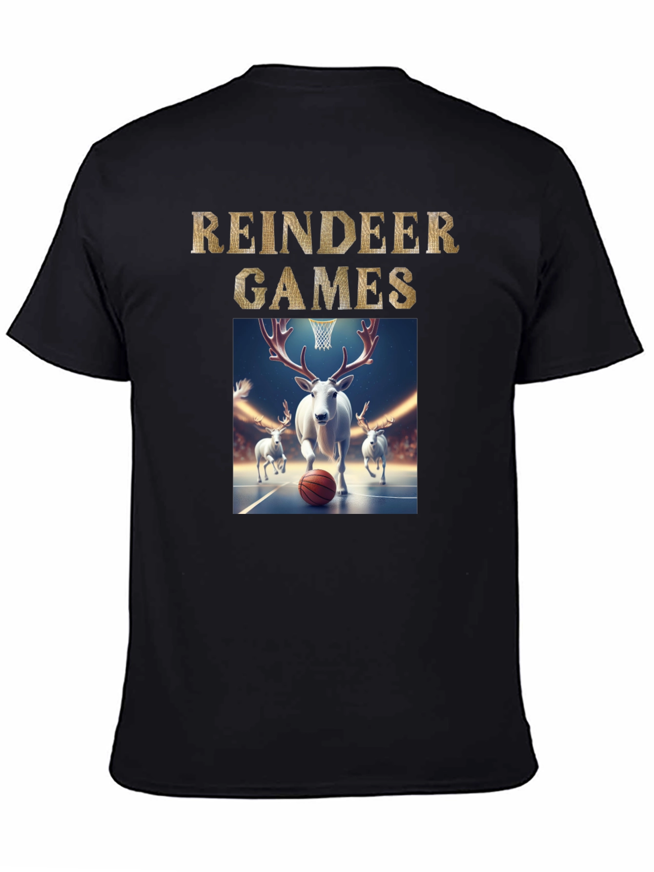 Reindeer Games Basketball T-Shirt