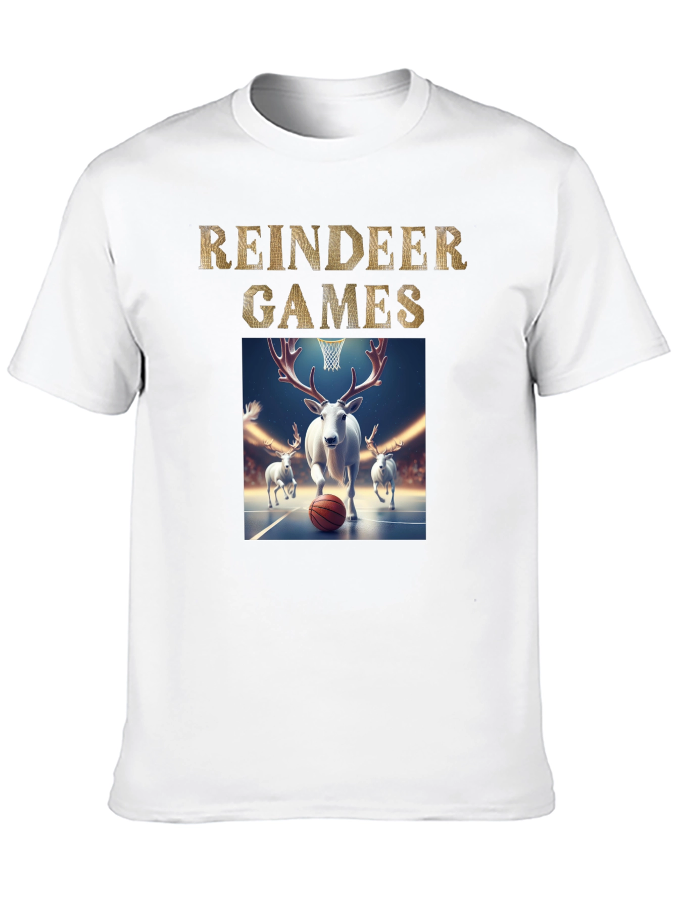 Reindeer Games Basketball T-Shirt