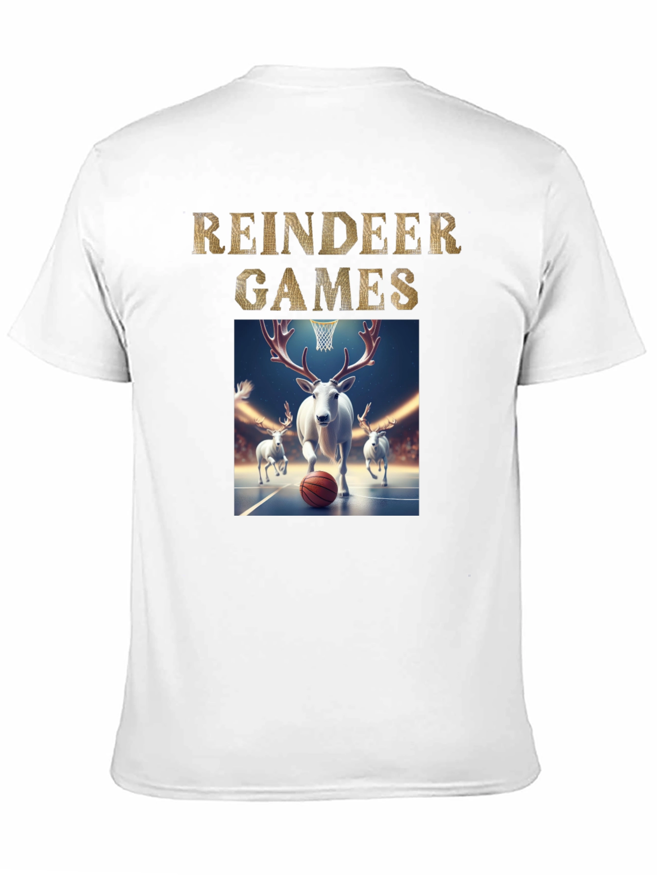 Reindeer Games Basketball T-Shirt