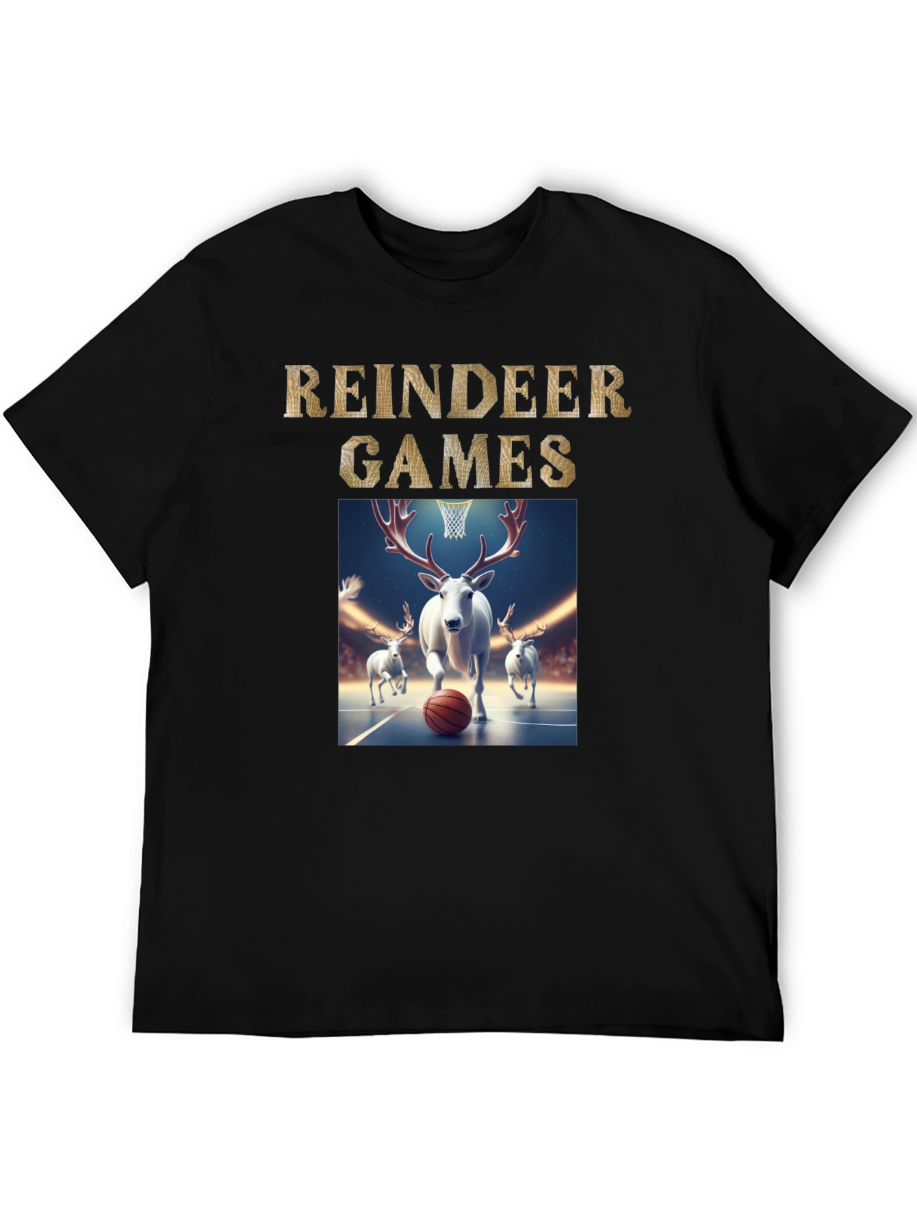 Reindeer Games Basketball T-Shirt