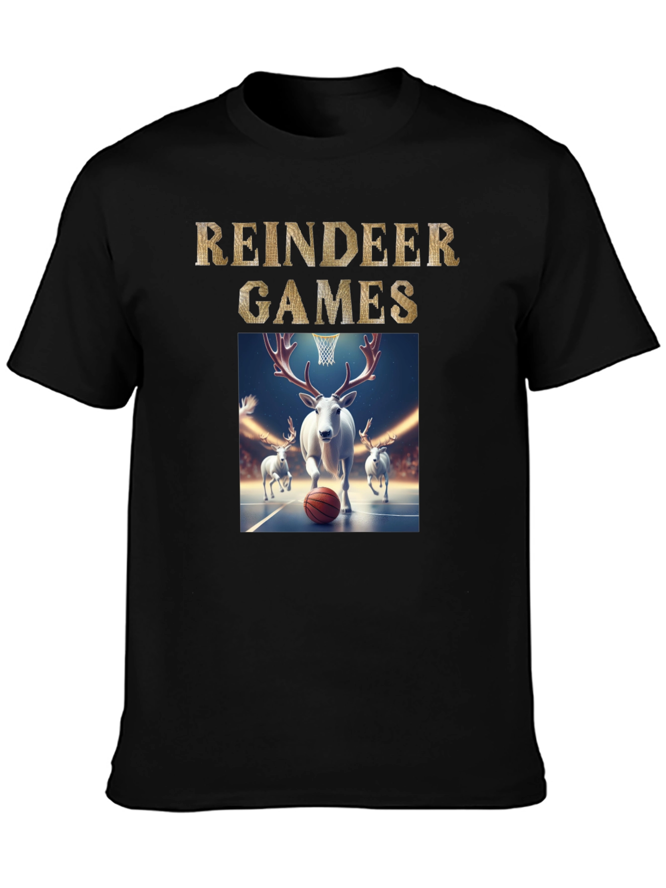 Reindeer Games Basketball T-Shirt