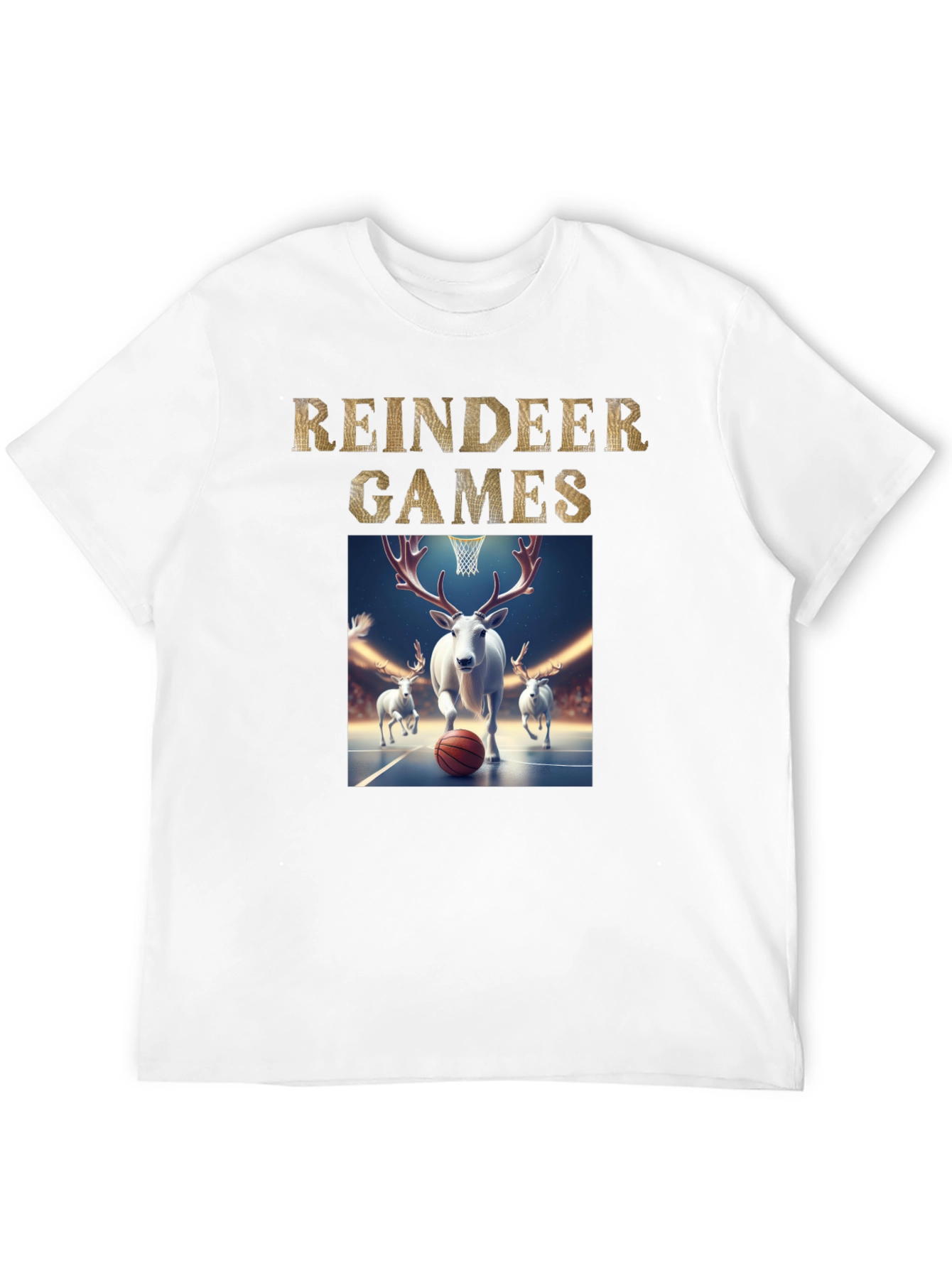 Reindeer Games Basketball T-Shirt