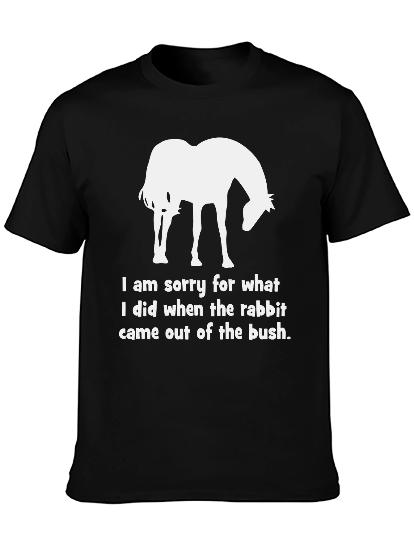 Funny Horse & Rabbit Apology T-Shirt