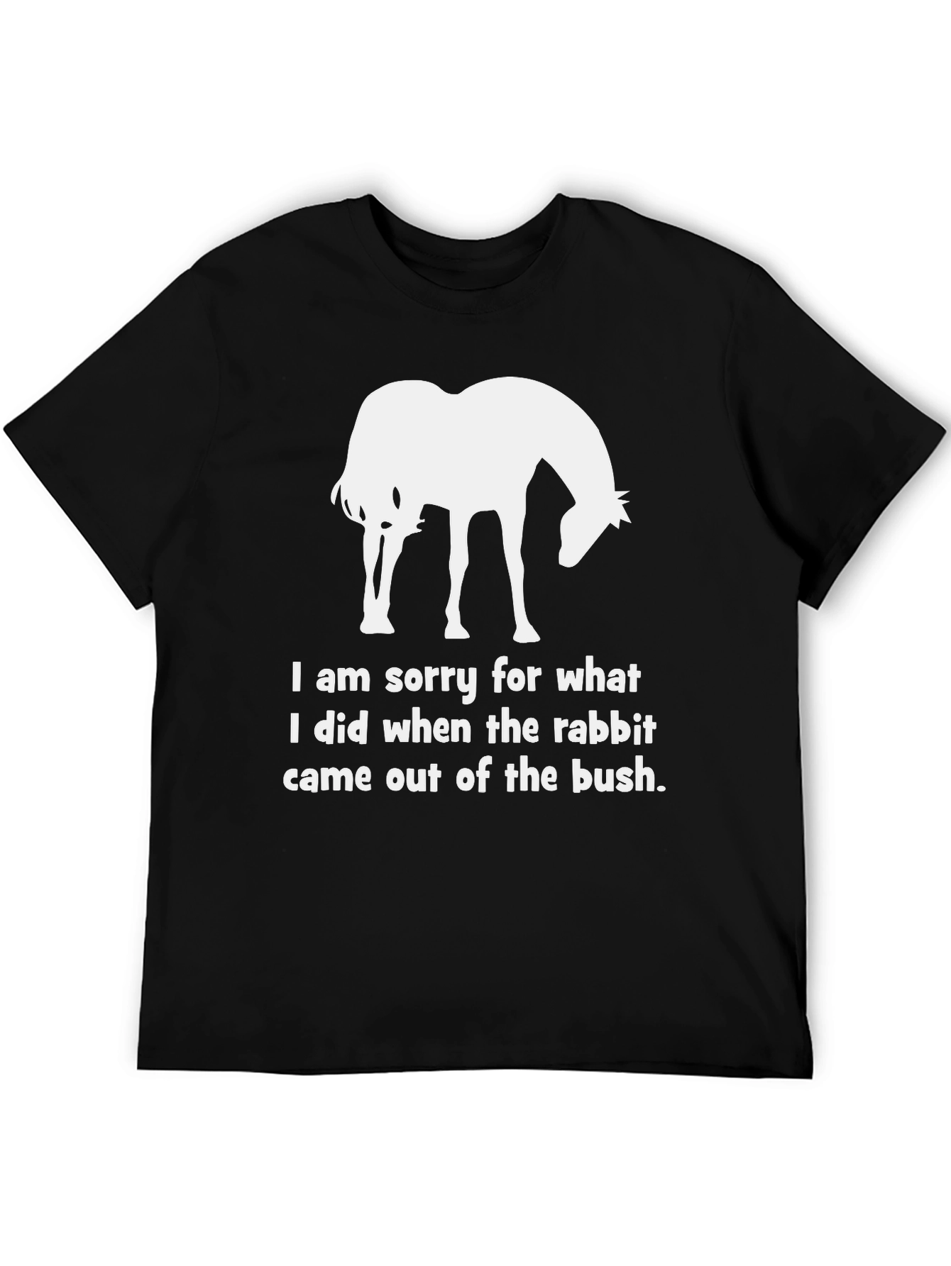 Funny Horse & Rabbit Apology T-Shirt