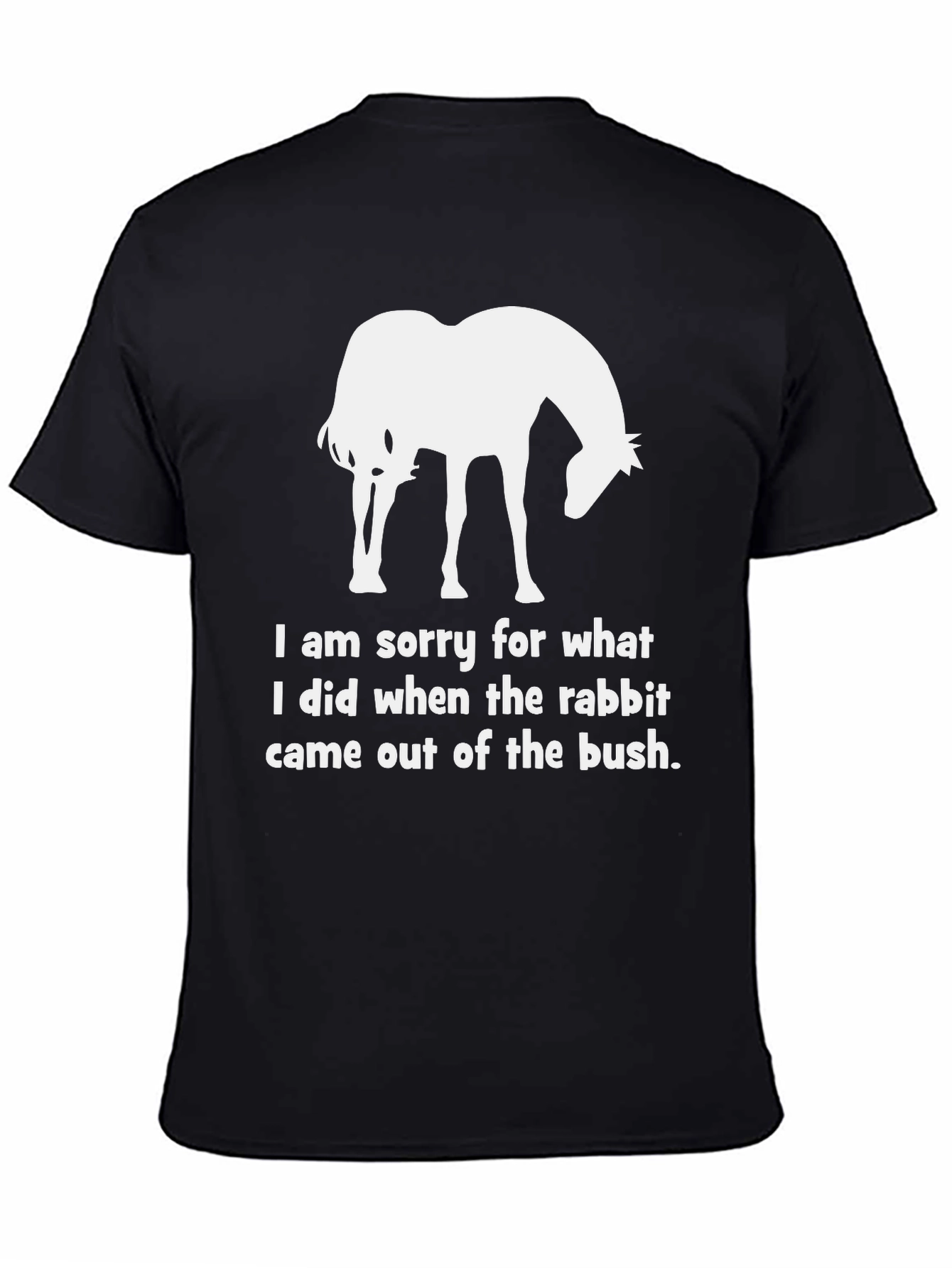 Funny Horse & Rabbit Apology T-Shirt