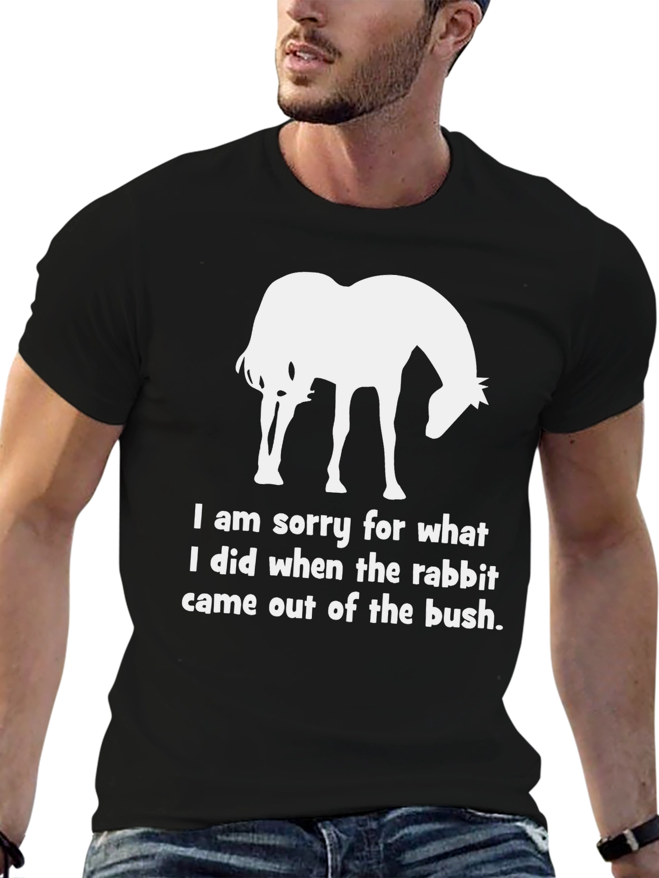 Funny Horse & Rabbit Apology T-Shirt