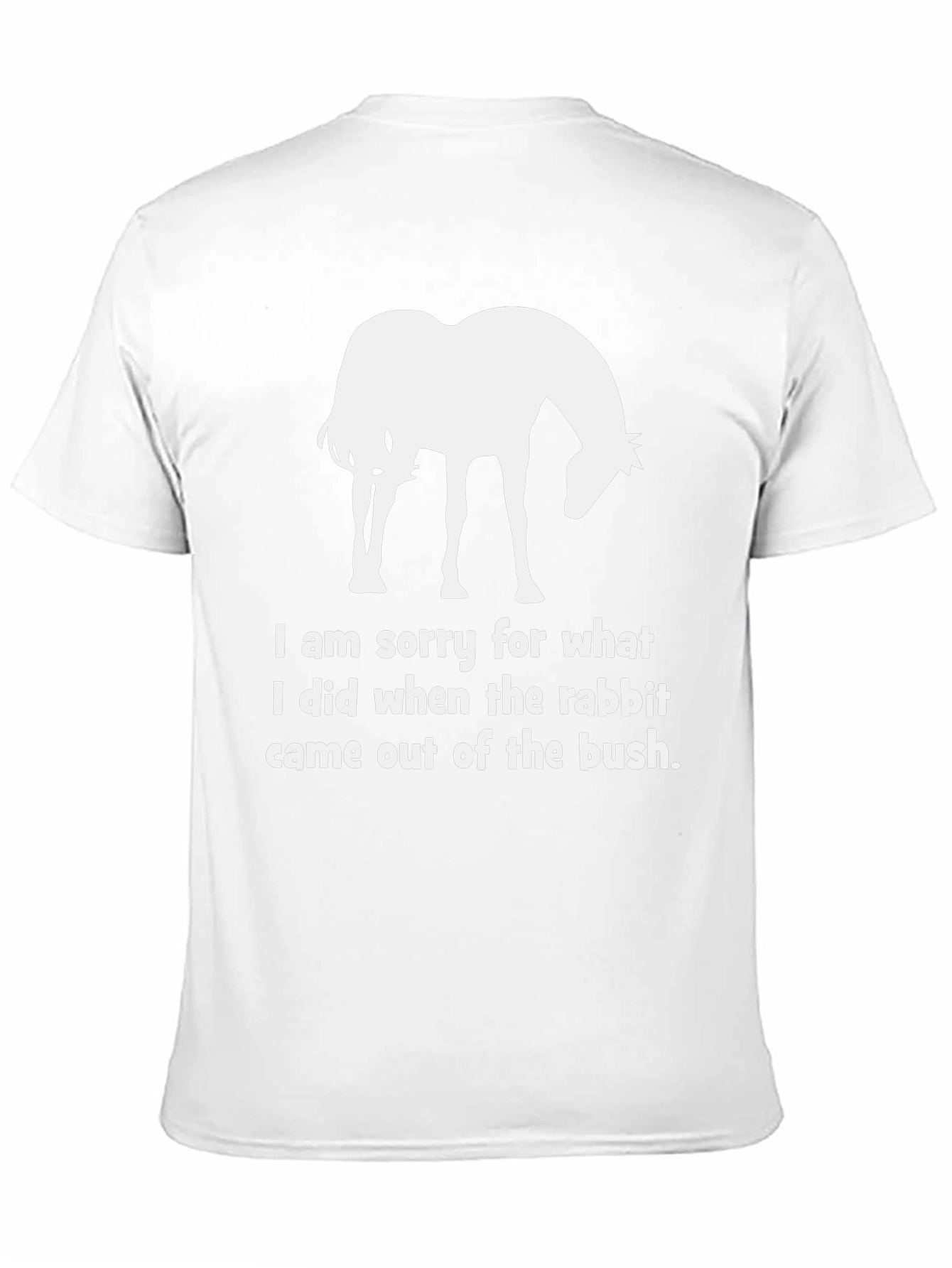 Funny Horse & Rabbit Apology T-Shirt