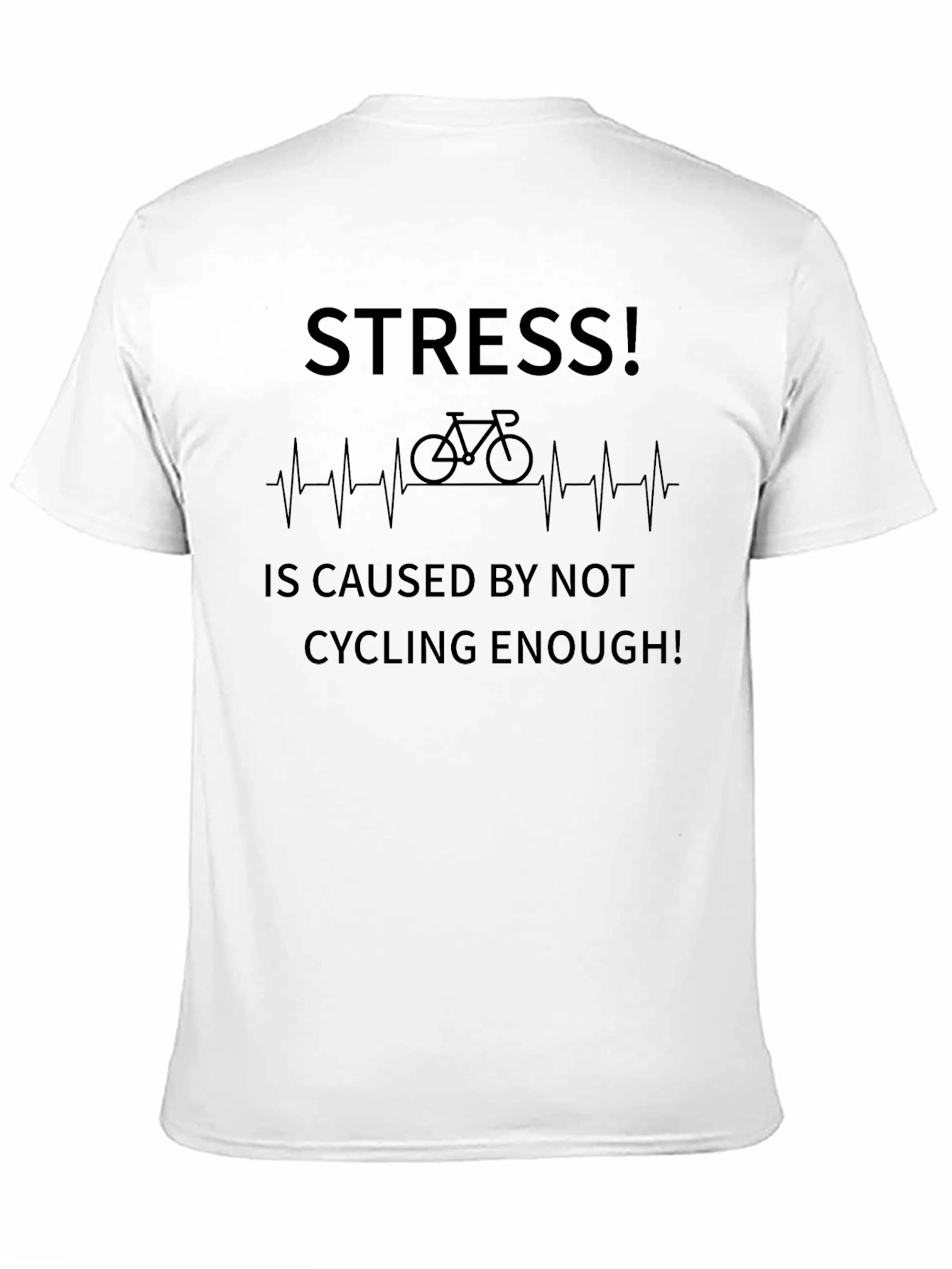 Stress Cycling T-Shirt - Funny Biker Tee