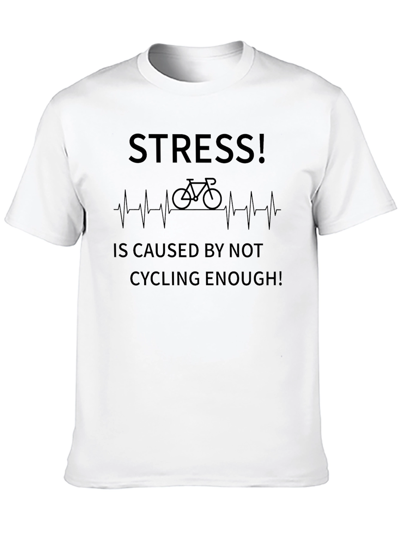Stress Cycling T-Shirt - Funny Biker Tee