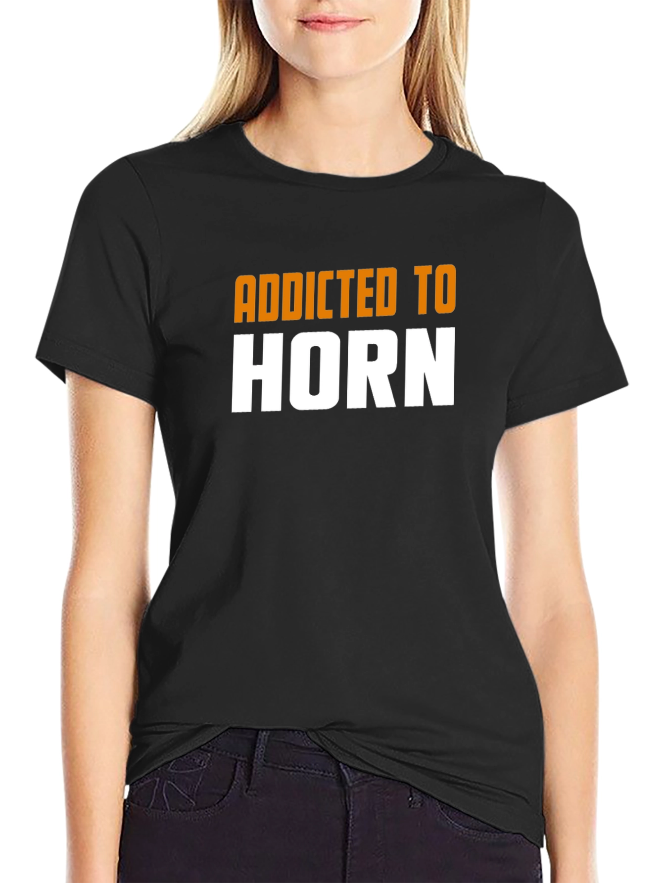 Addicted to Horn Black T-Shirt