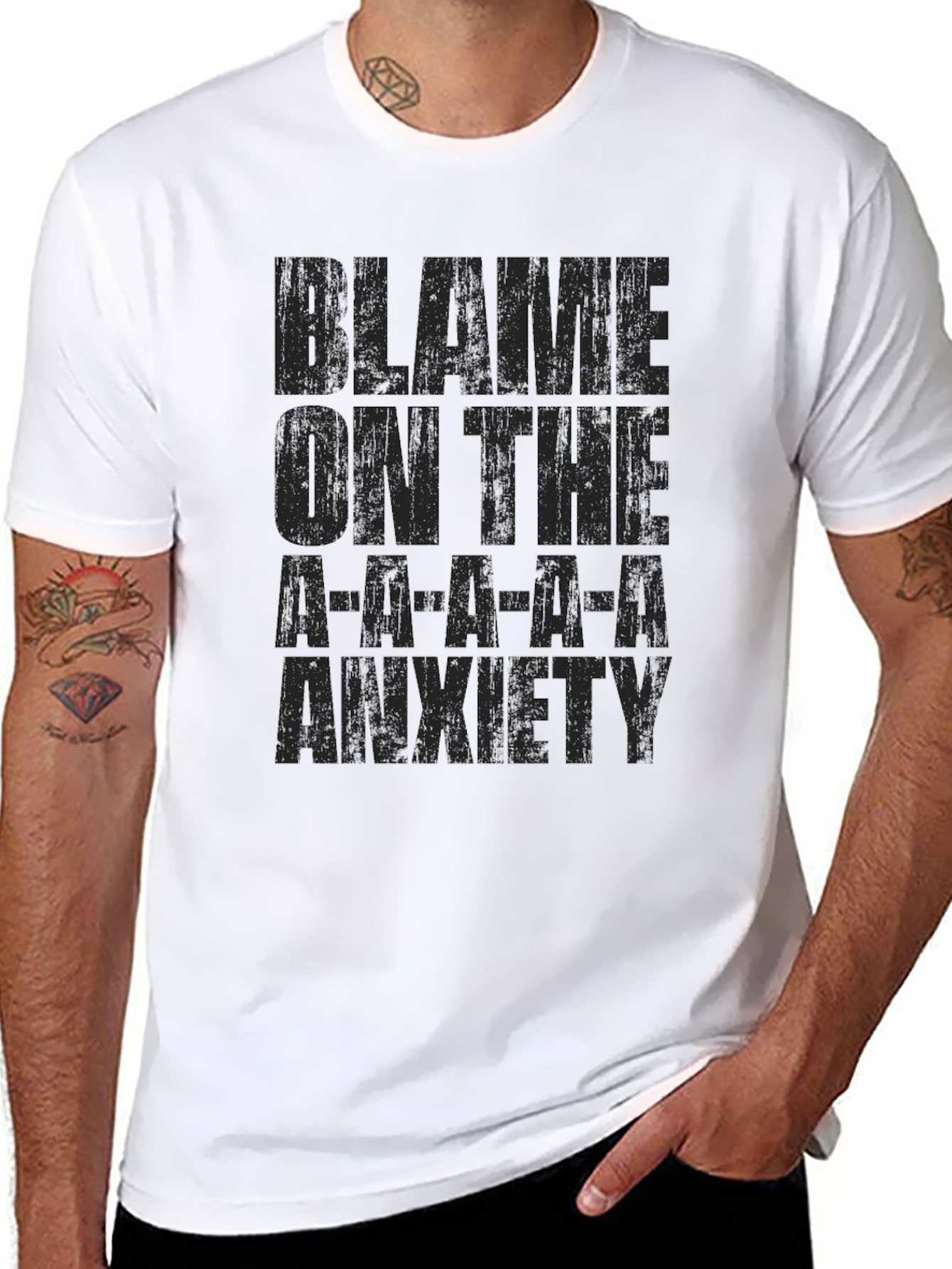Blame on the Anxiety Graphic T-Shirt