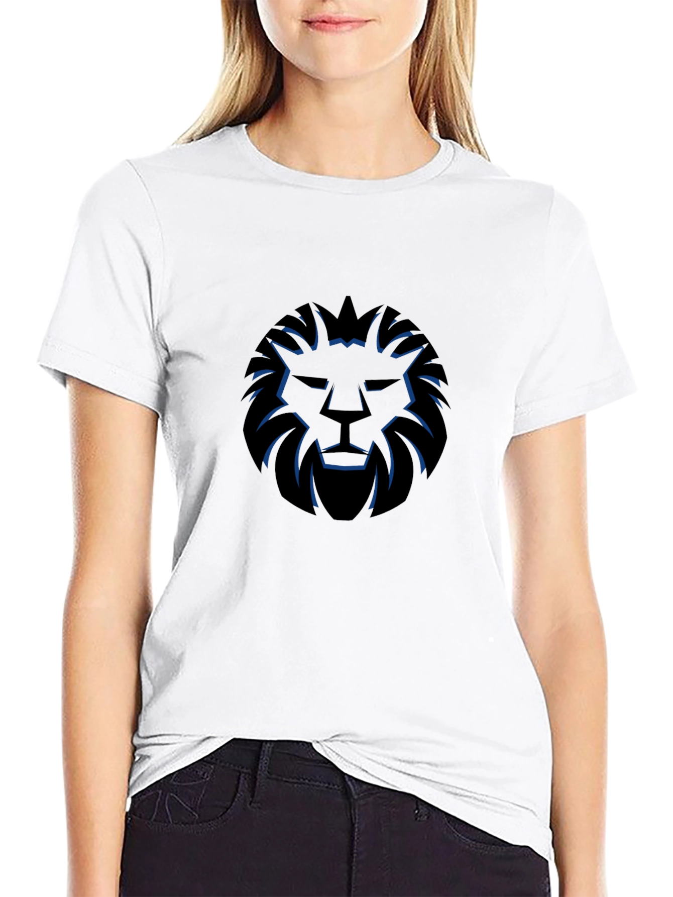 Lion Emblem Black T-Shirt