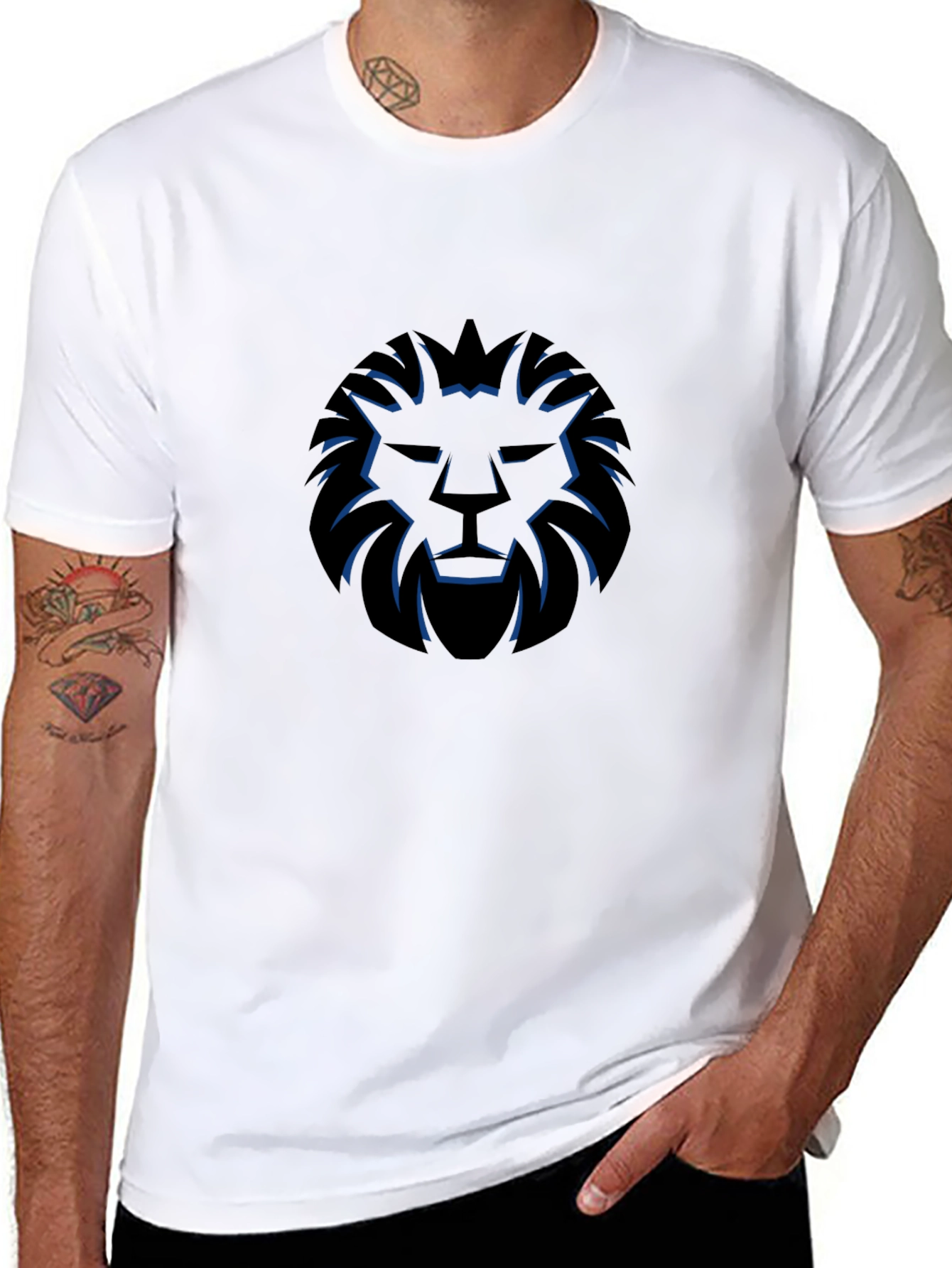 Lion Emblem Black T-Shirt