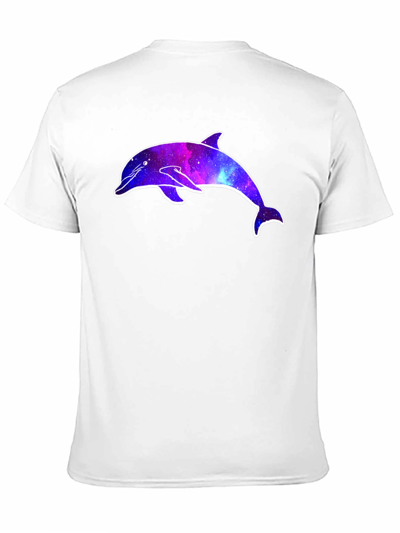 Galaxy Dolphin Graphic Tee - Cosmic Style