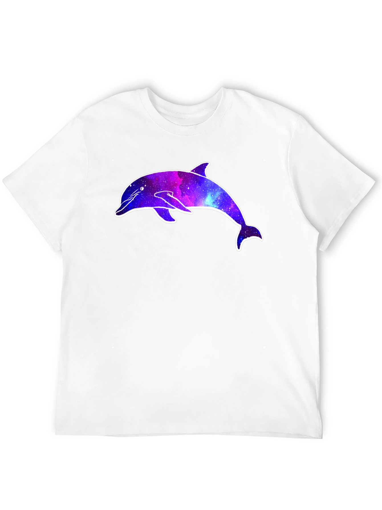 Galaxy Dolphin Graphic Tee - Cosmic Style