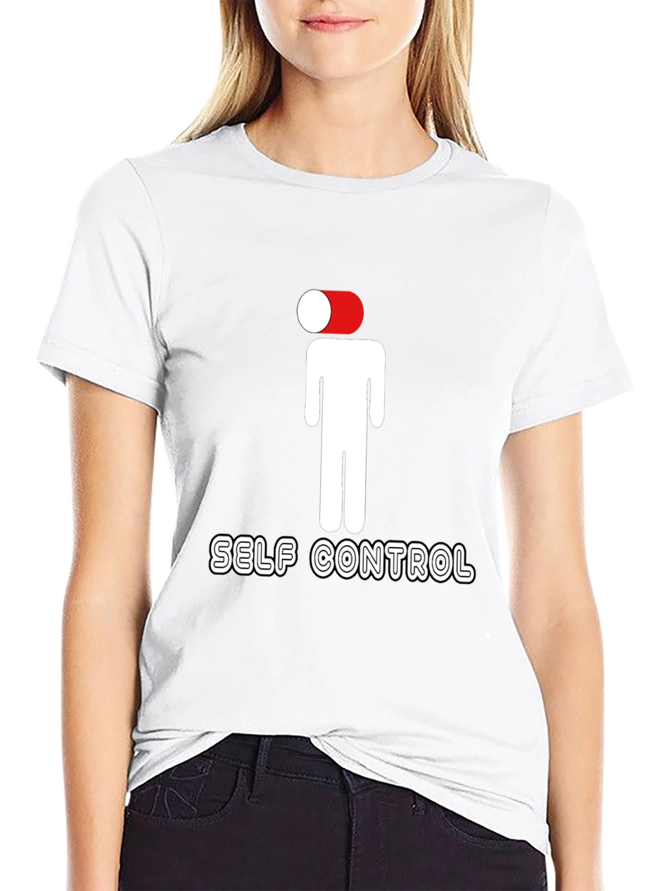 Self Control Graphic Tee - Black Casual Shirt