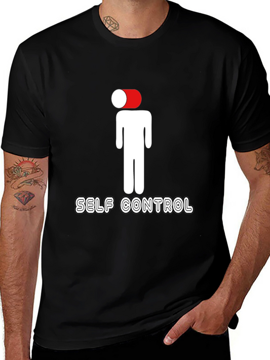 Self Control Graphic Tee - Black Casual Shirt