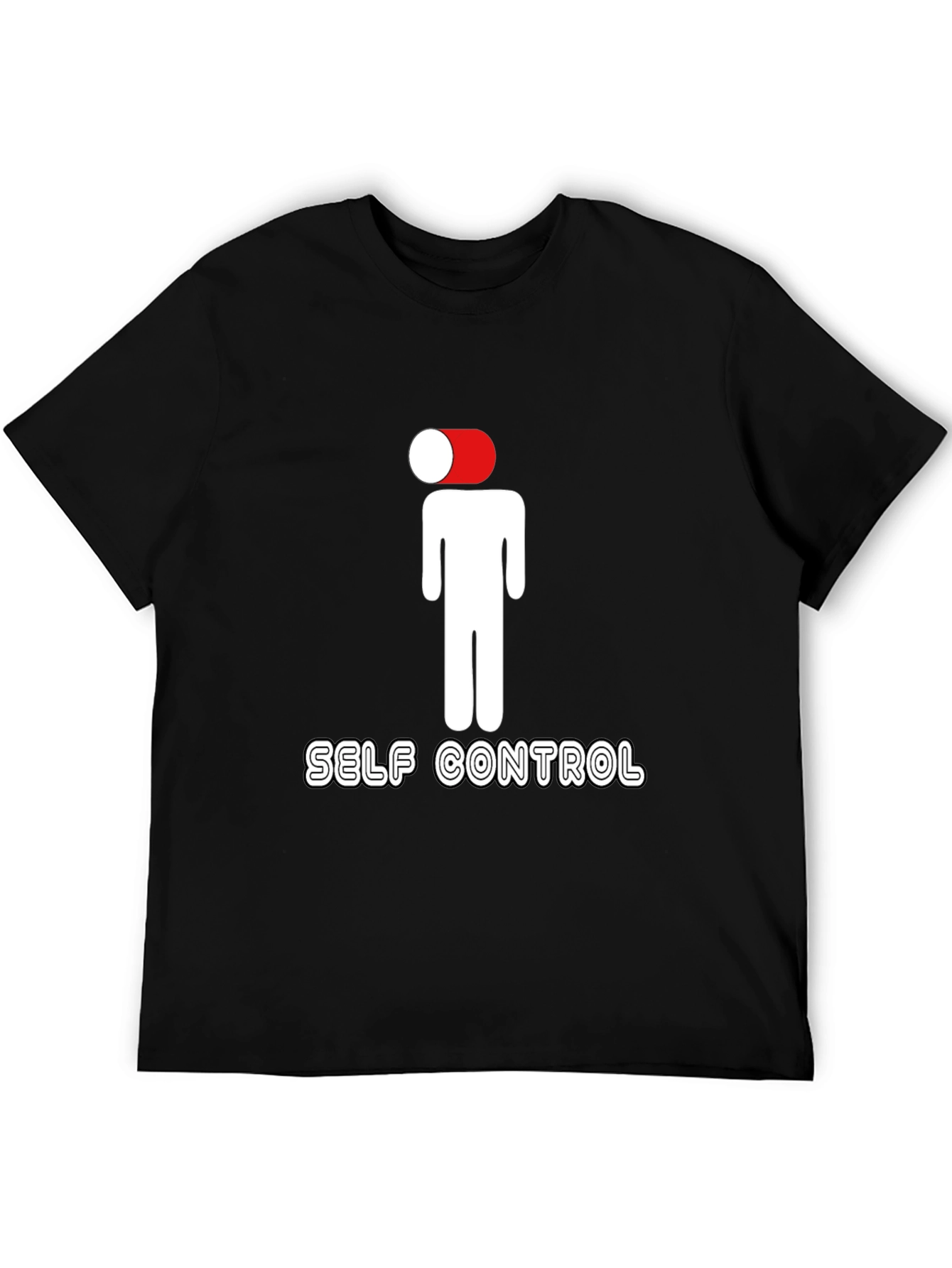 Self Control Graphic Tee - Black Casual Shirt