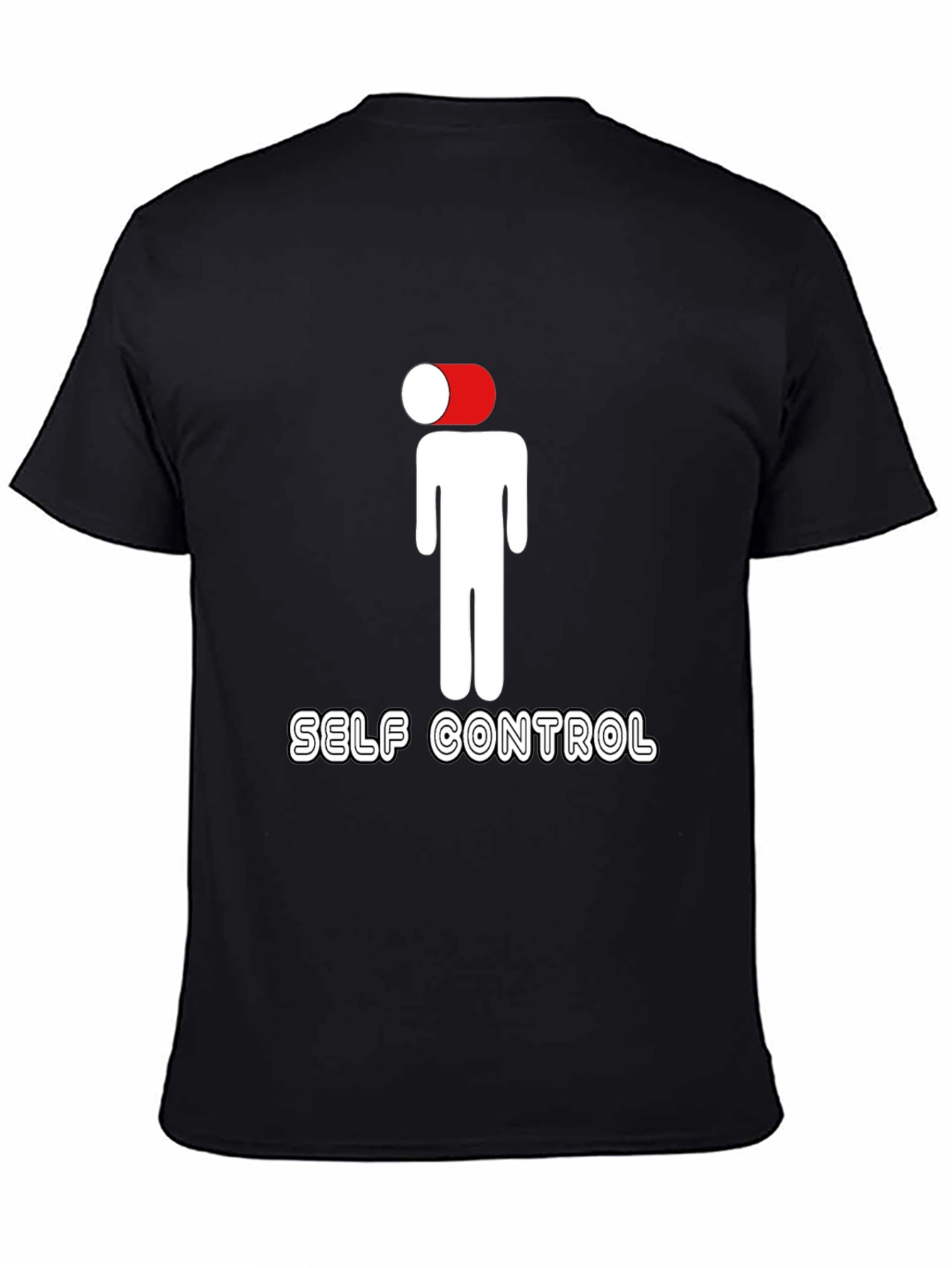Self Control Graphic Tee - Black Casual Shirt