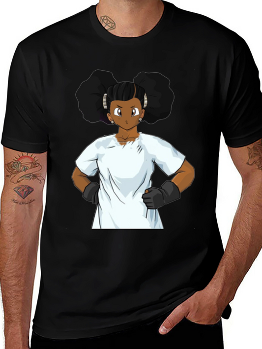 Cartoon Graphic Black T-Shirt