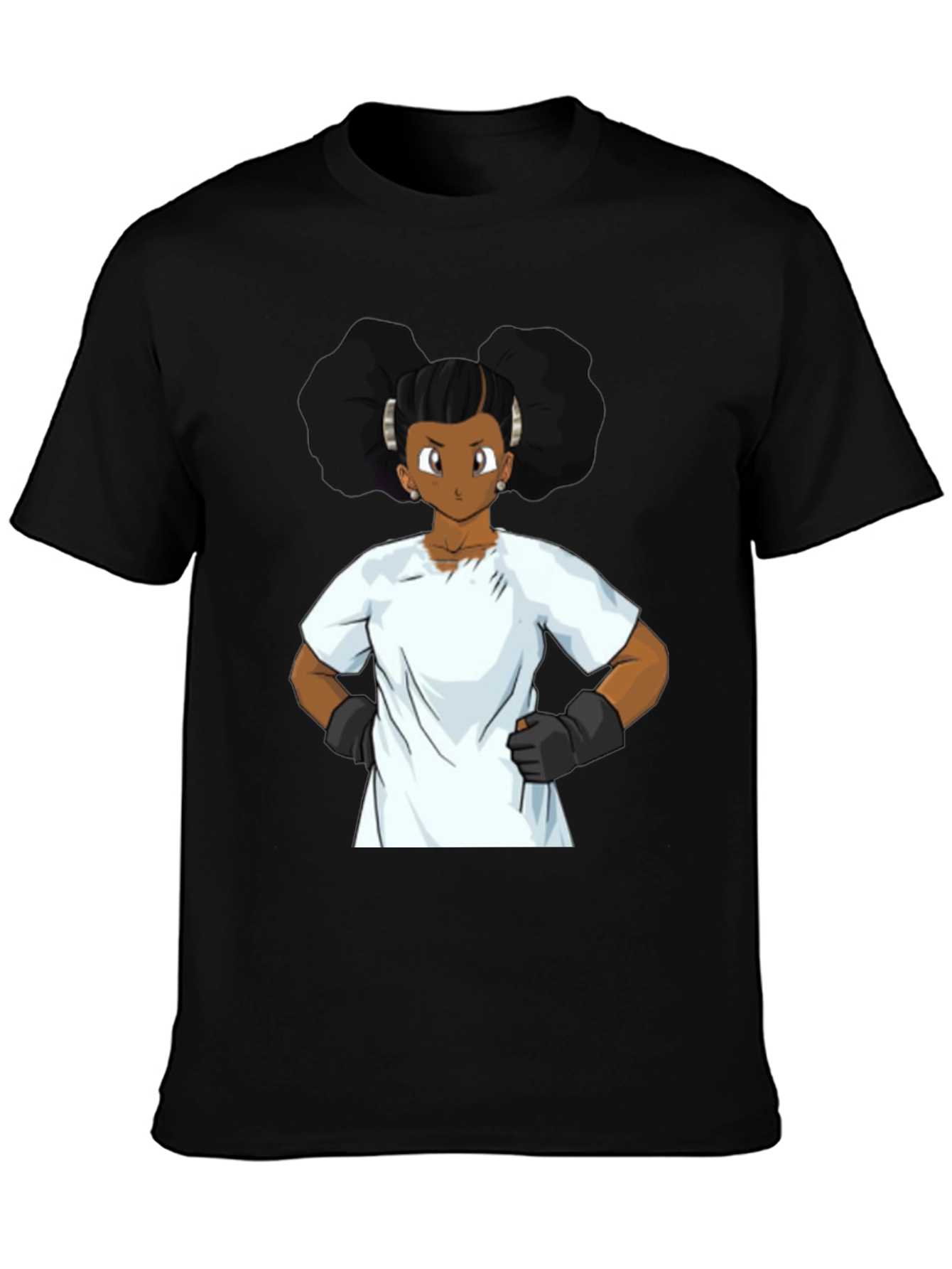 Cartoon Graphic Black T-Shirt