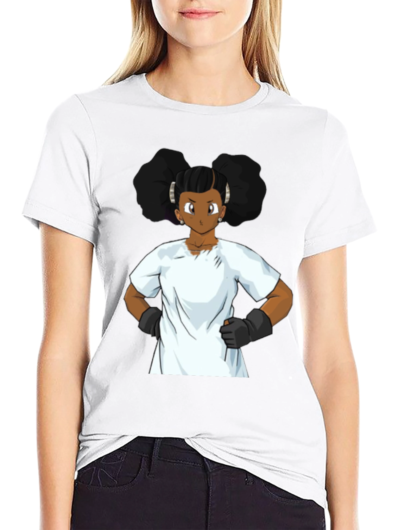 Cartoon Graphic Black T-Shirt