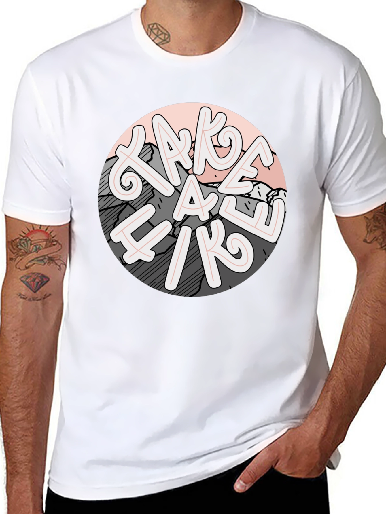 Take a Hike Graphic Tee - Mens Casual Shirt