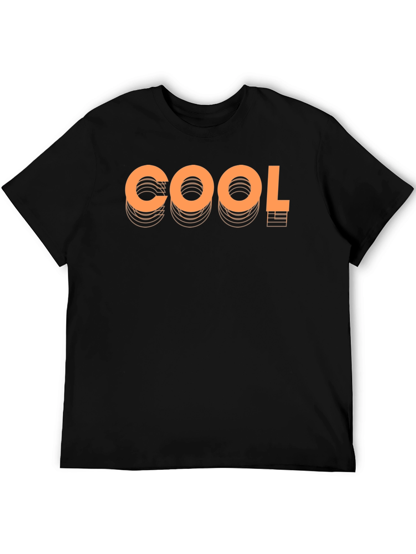 Cool Graphic Print Black Tee