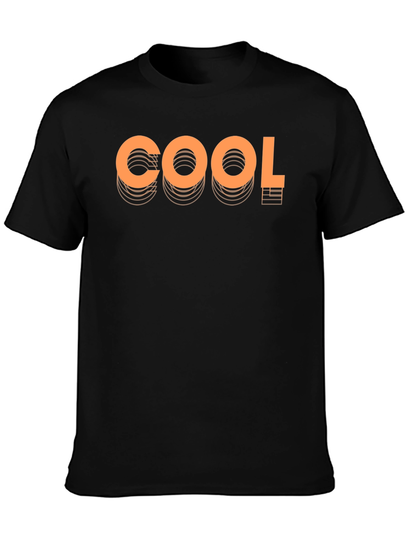 Cool Graphic Print Black Tee