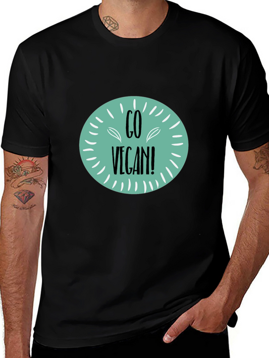 Go Vegan! Black Graphic Tee